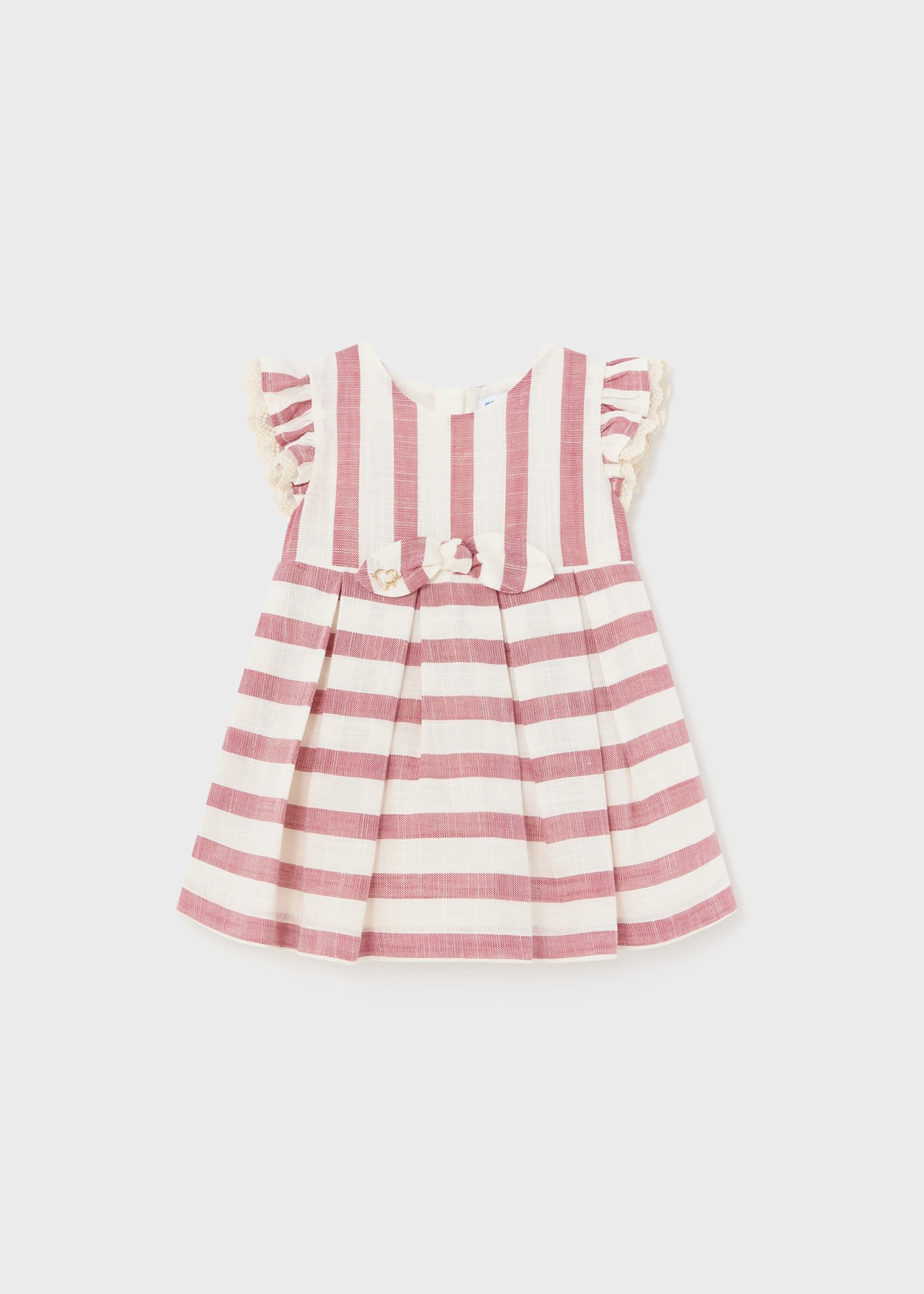 Vestido rayas lino bebé