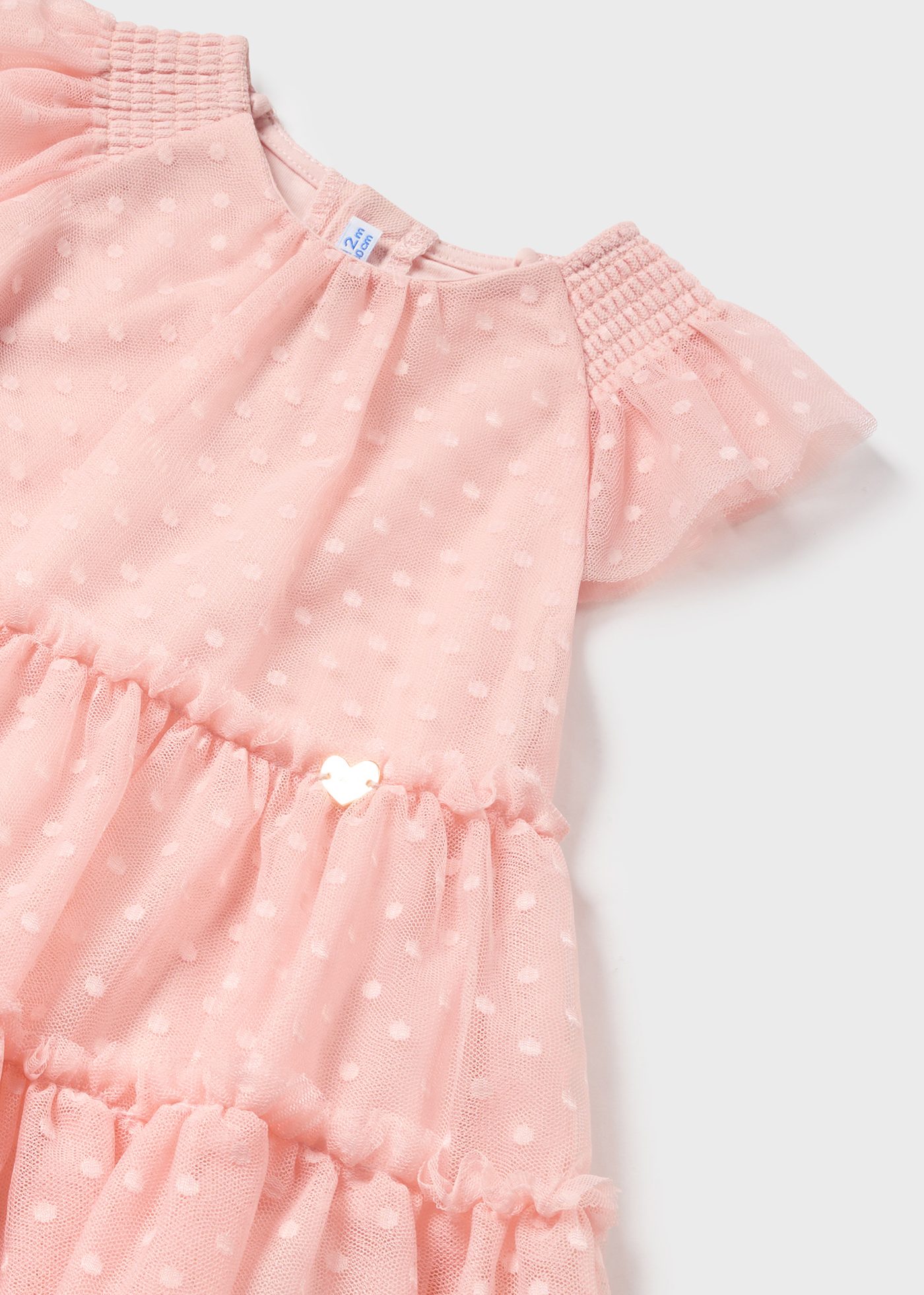 Vestido con diadema tul plumeti bebé