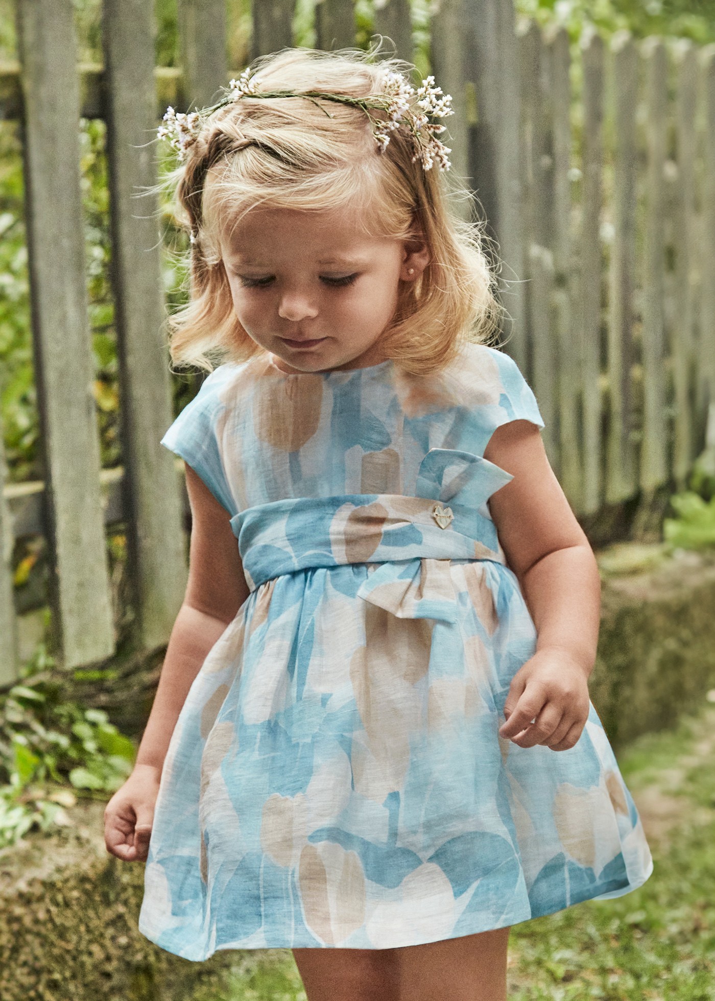 Rochie imprimeu flori bebe