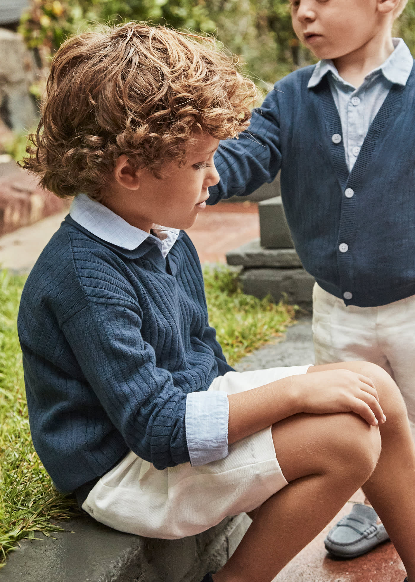 Camisola gola polo menino