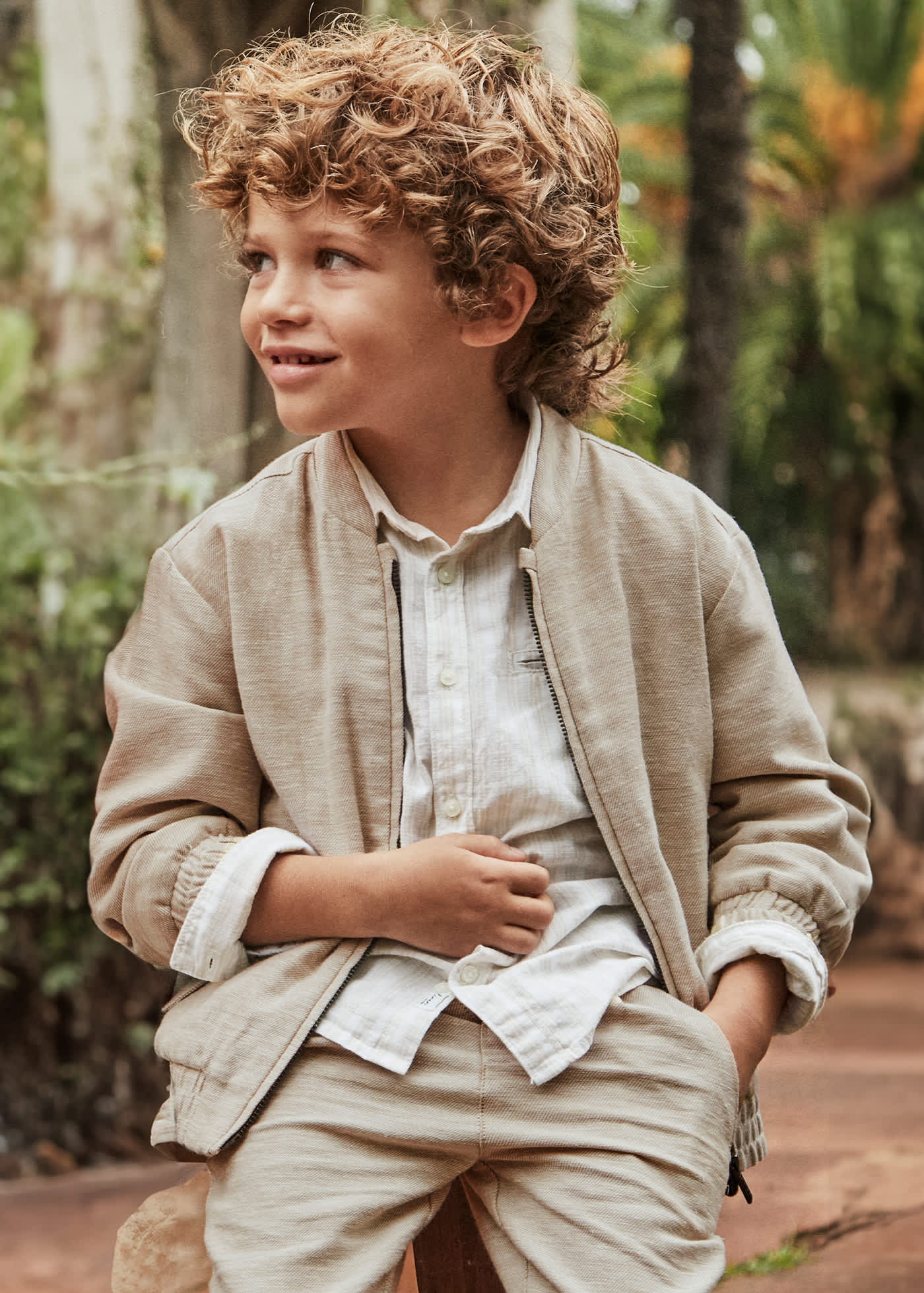 Boy linen jacket