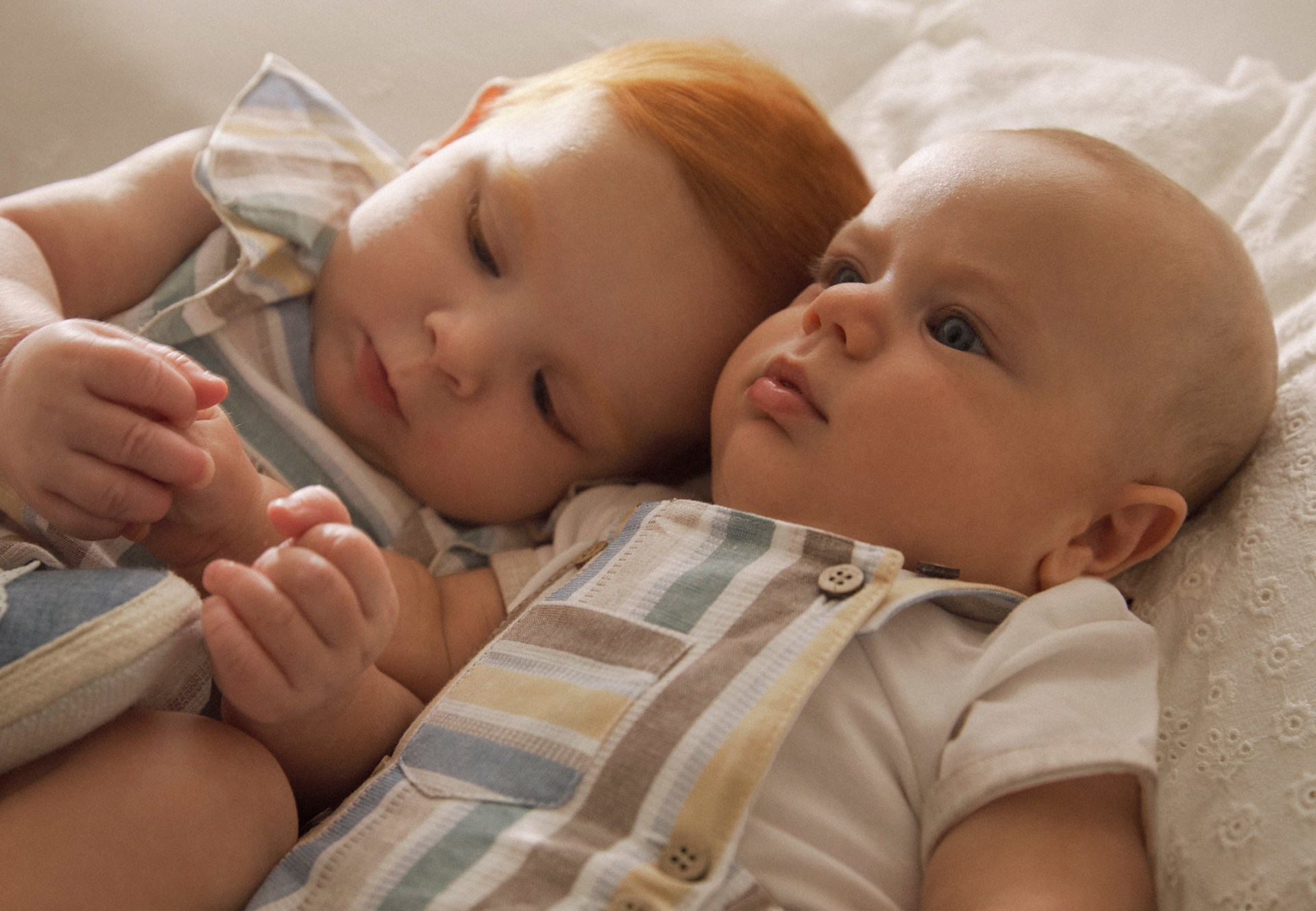 Newborn Dungaree and Linen T-Shirt Set