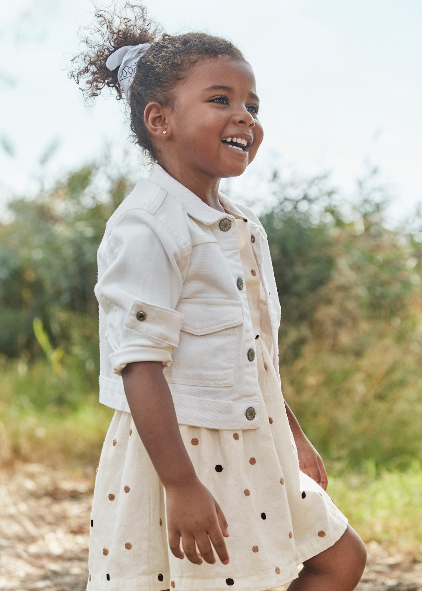 Giubbotto twill bambina