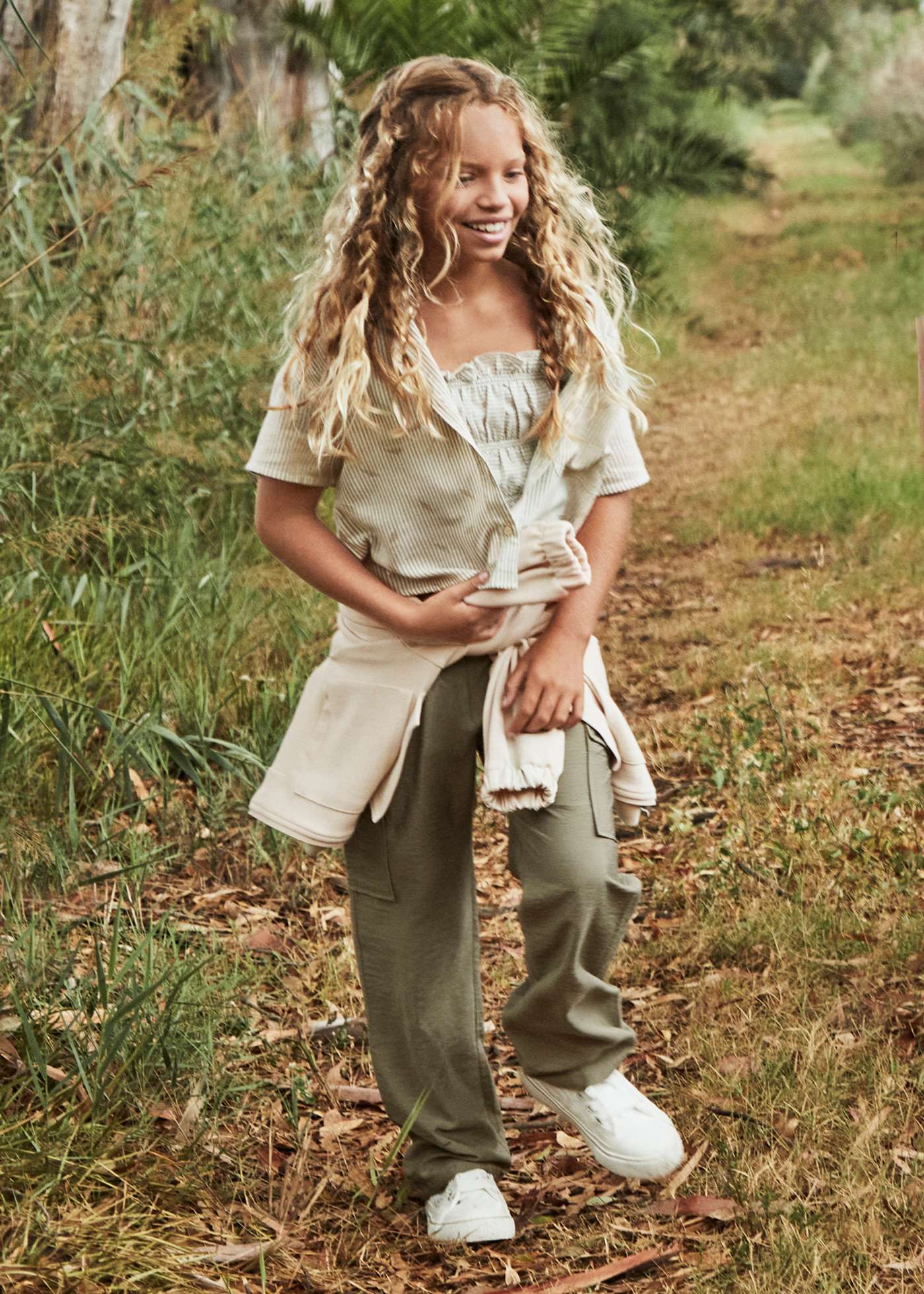 Pantalone cargo ragazza