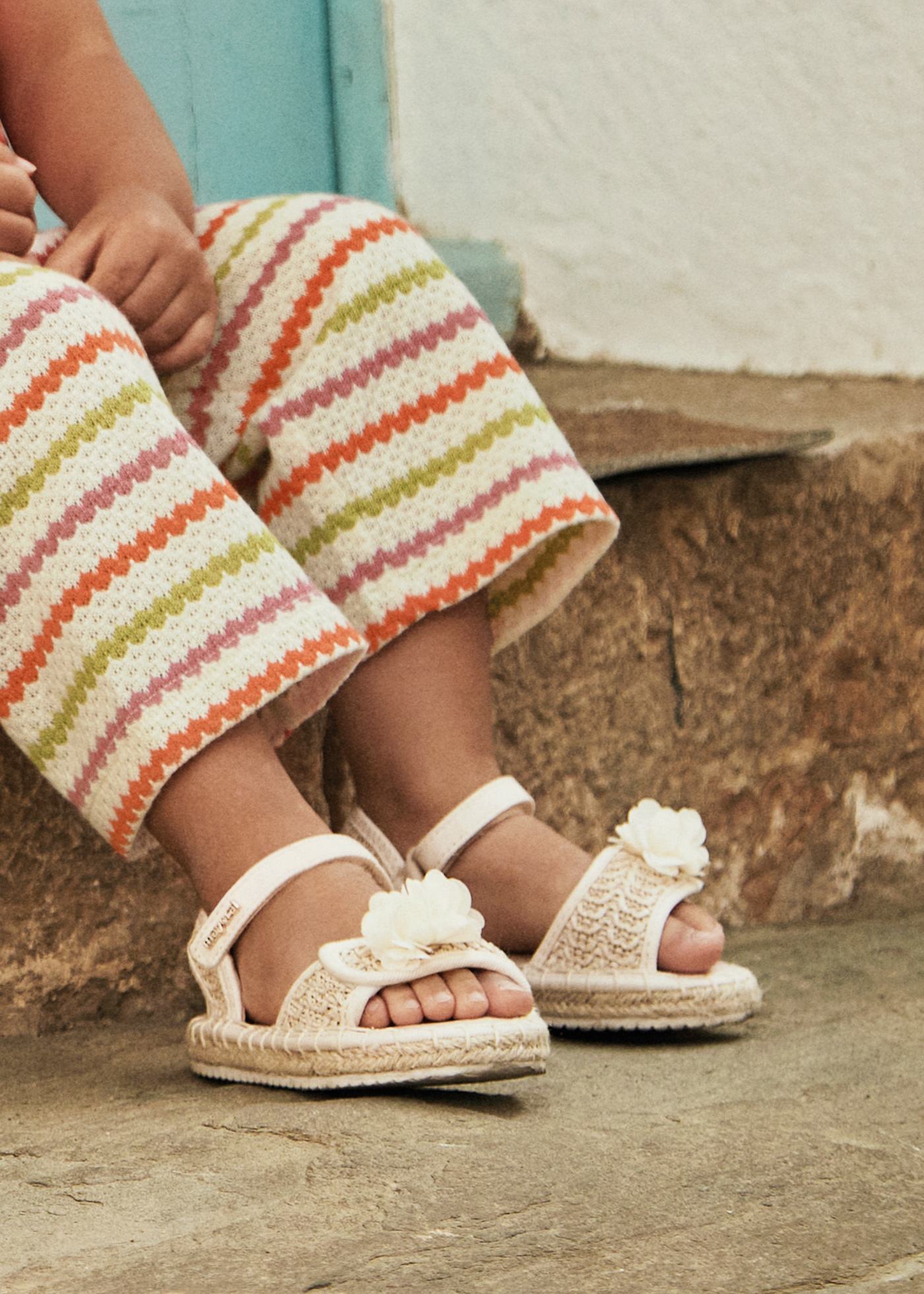 Baby jute sandals