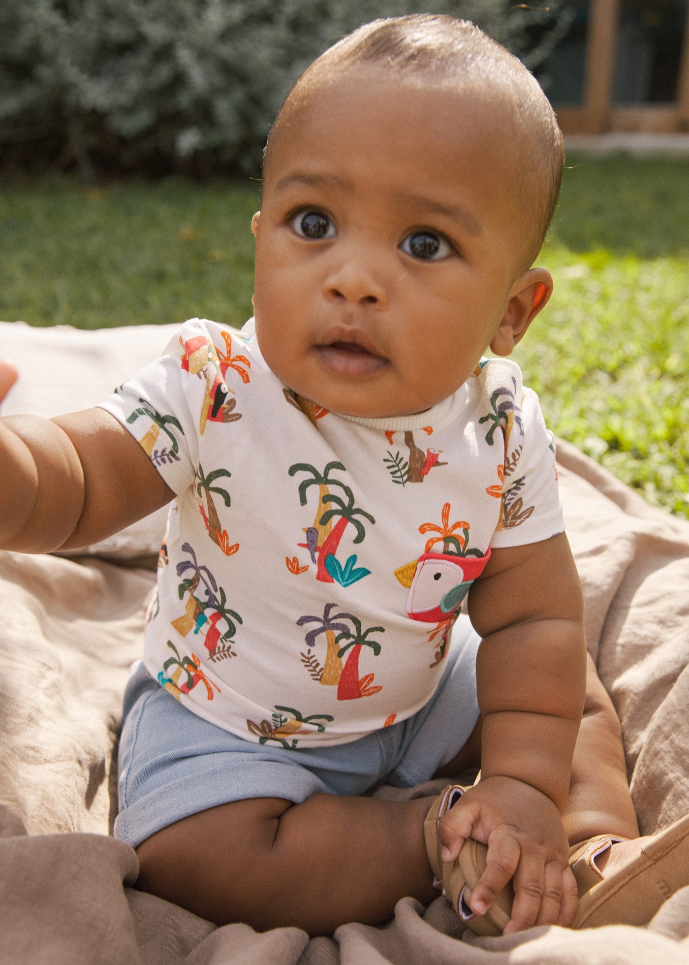 Newborn boy shorts and t-shirt set