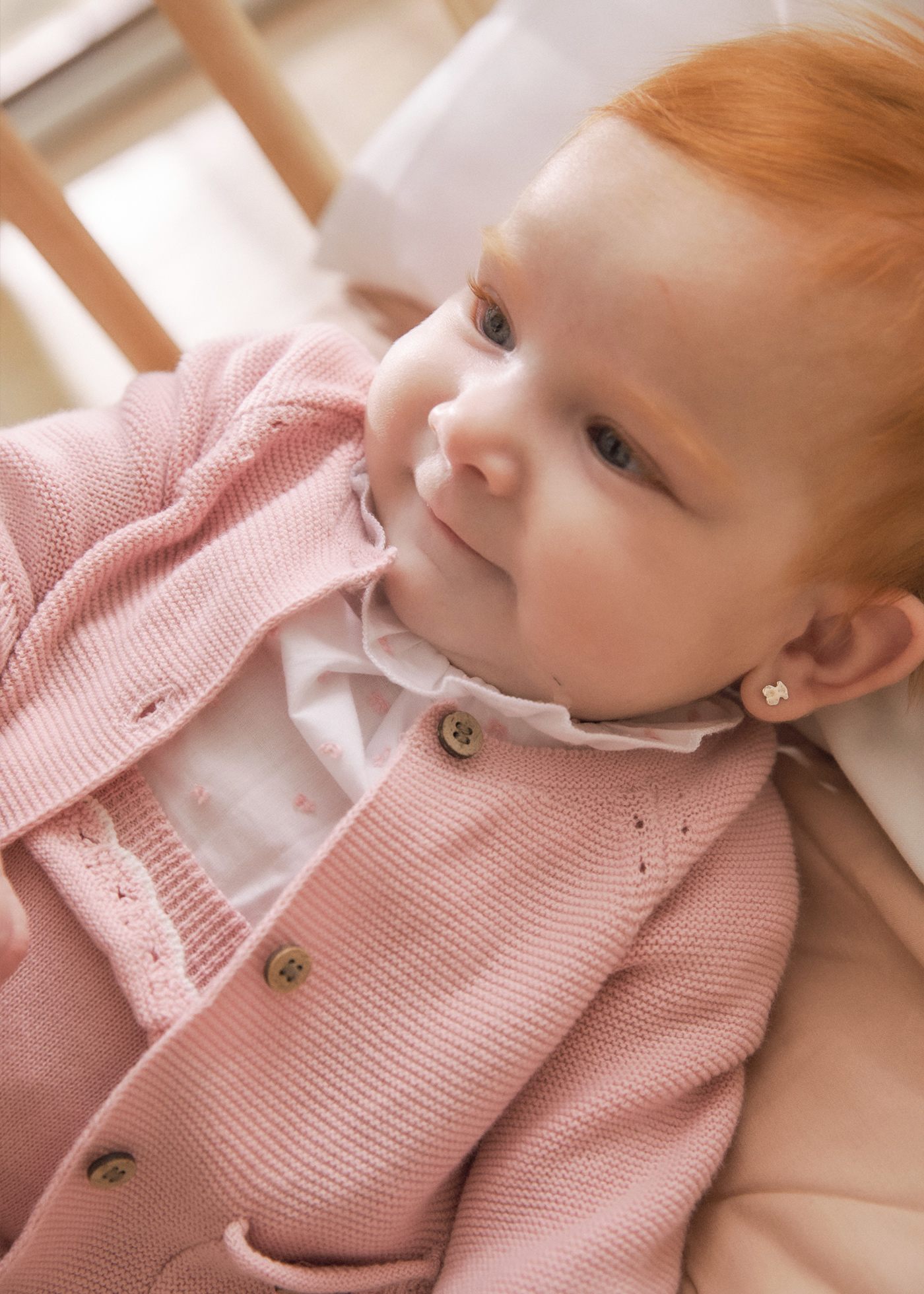 Newborn Knit Cardigan with Buttons