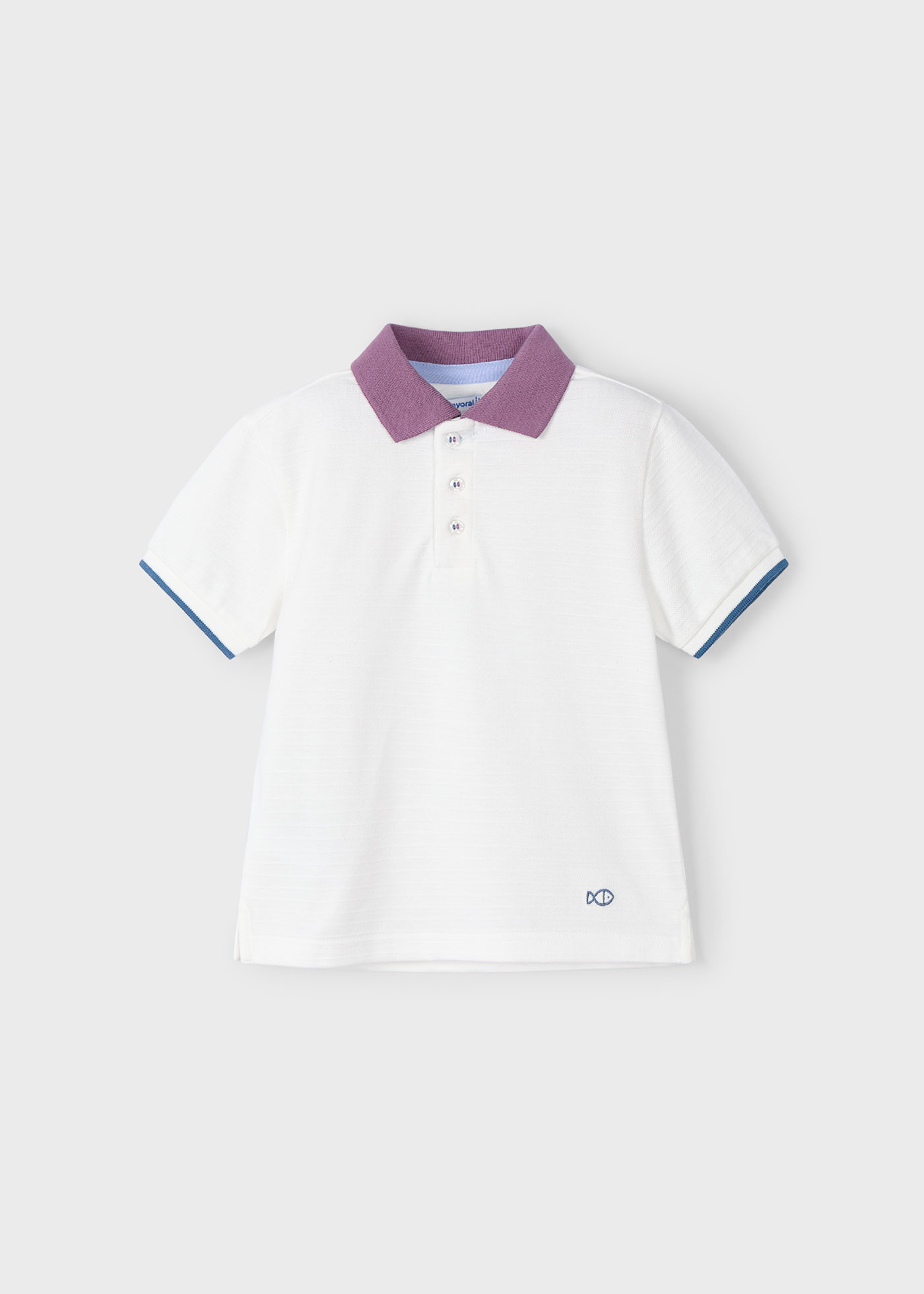 Polo colletto a contrasto bambino