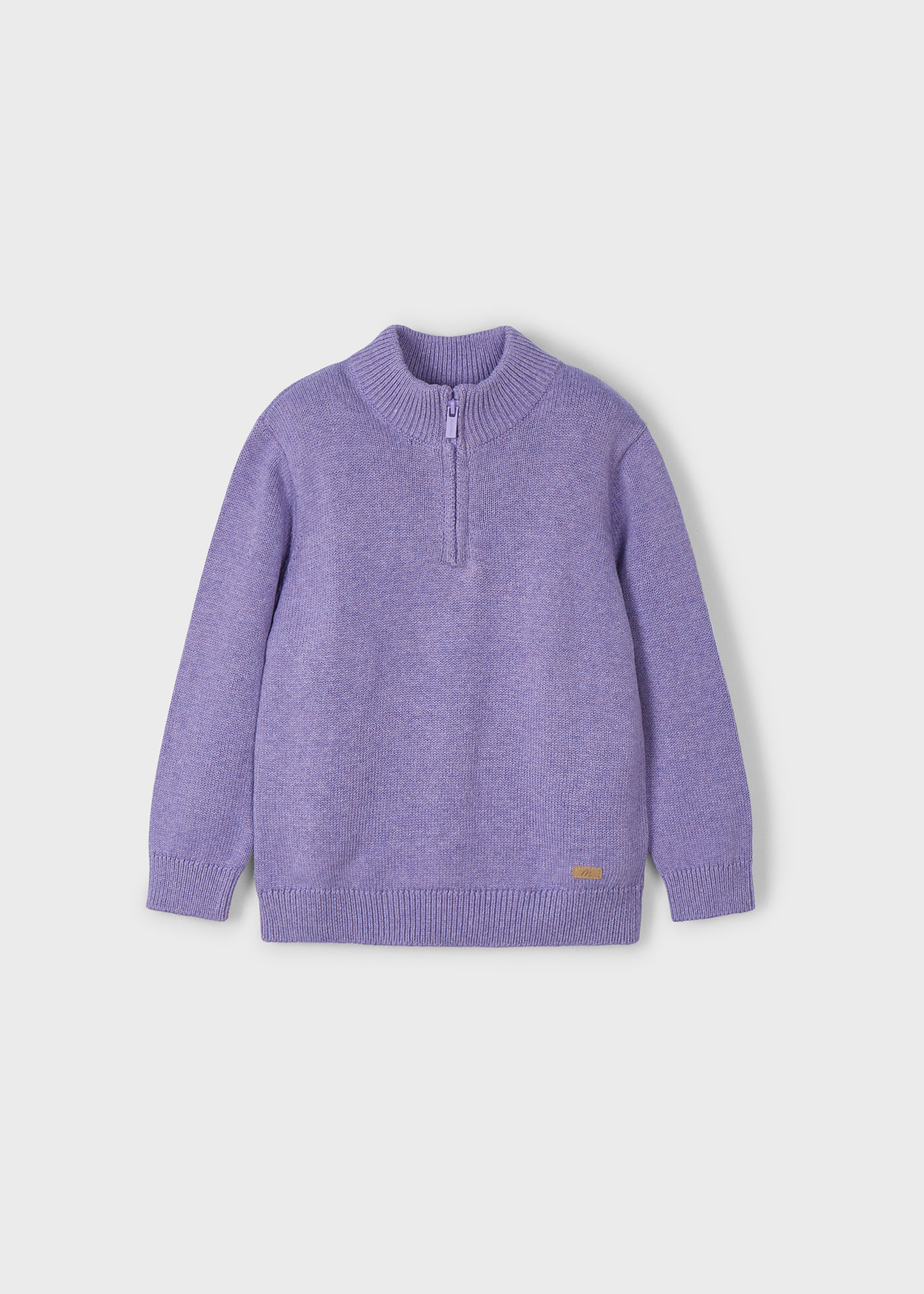 Boy zip neck jumper