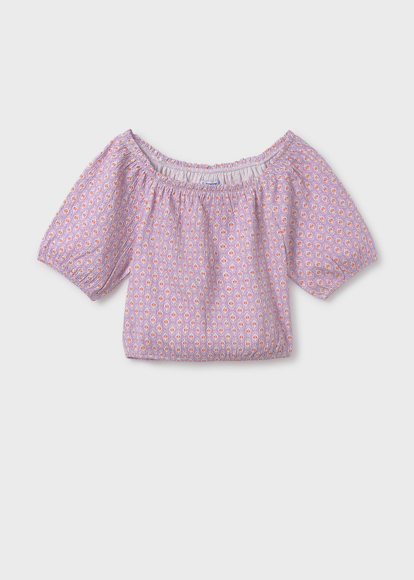 Blusa cuello barco chica