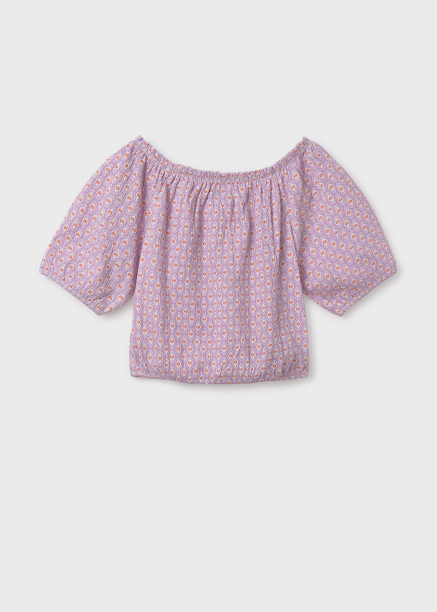 Blusa cuello barco chica