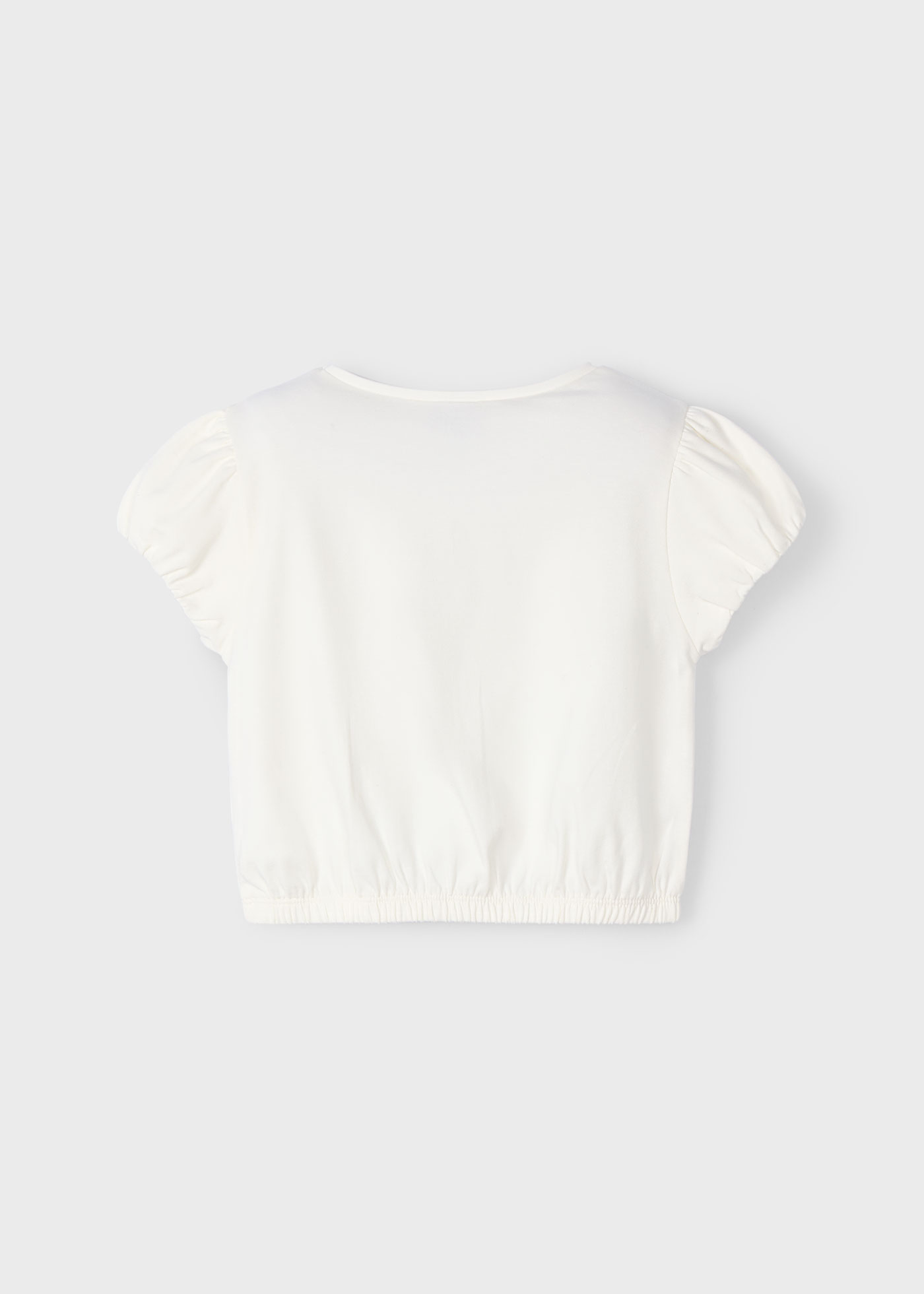 T-shirt cerises brodées fille