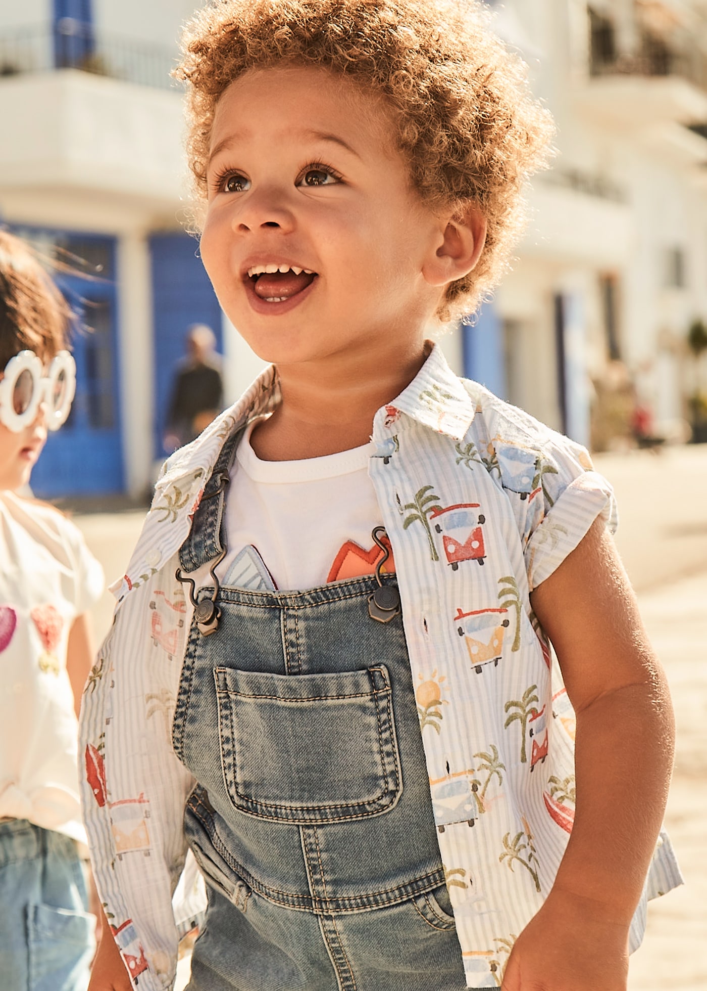 Baby print polo shirt