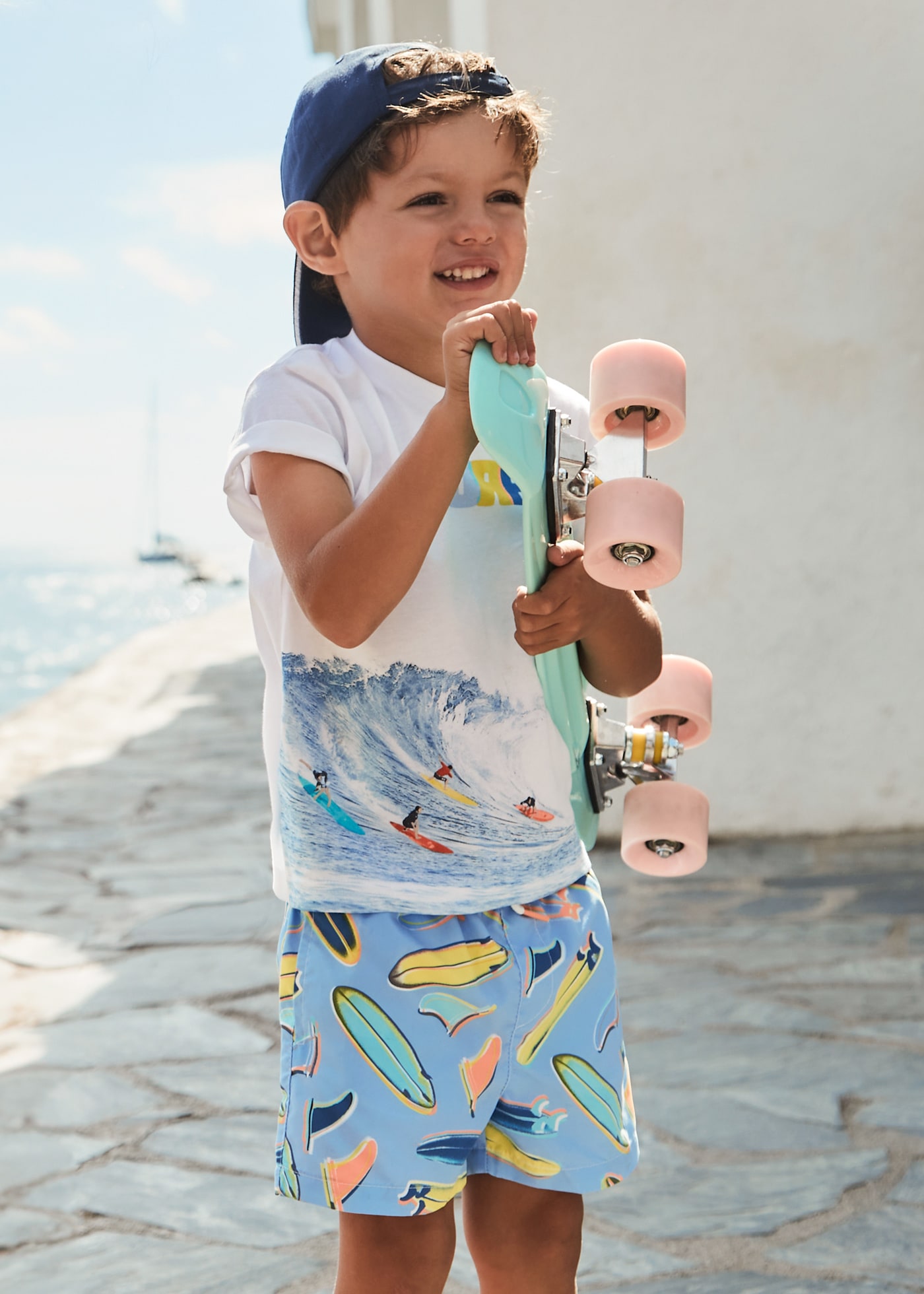 Traje de baño bermuda estampado niño