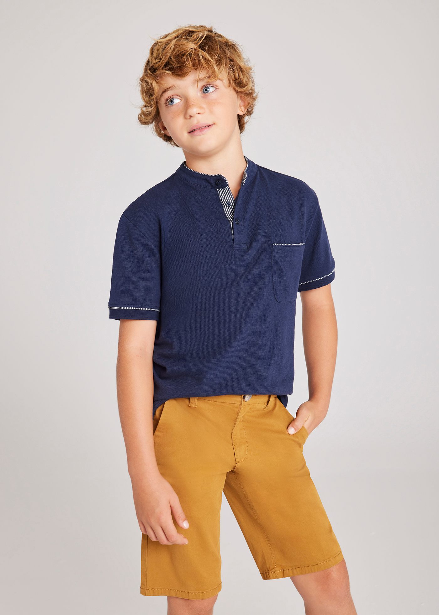 Bermudy chino basic dla chłopca