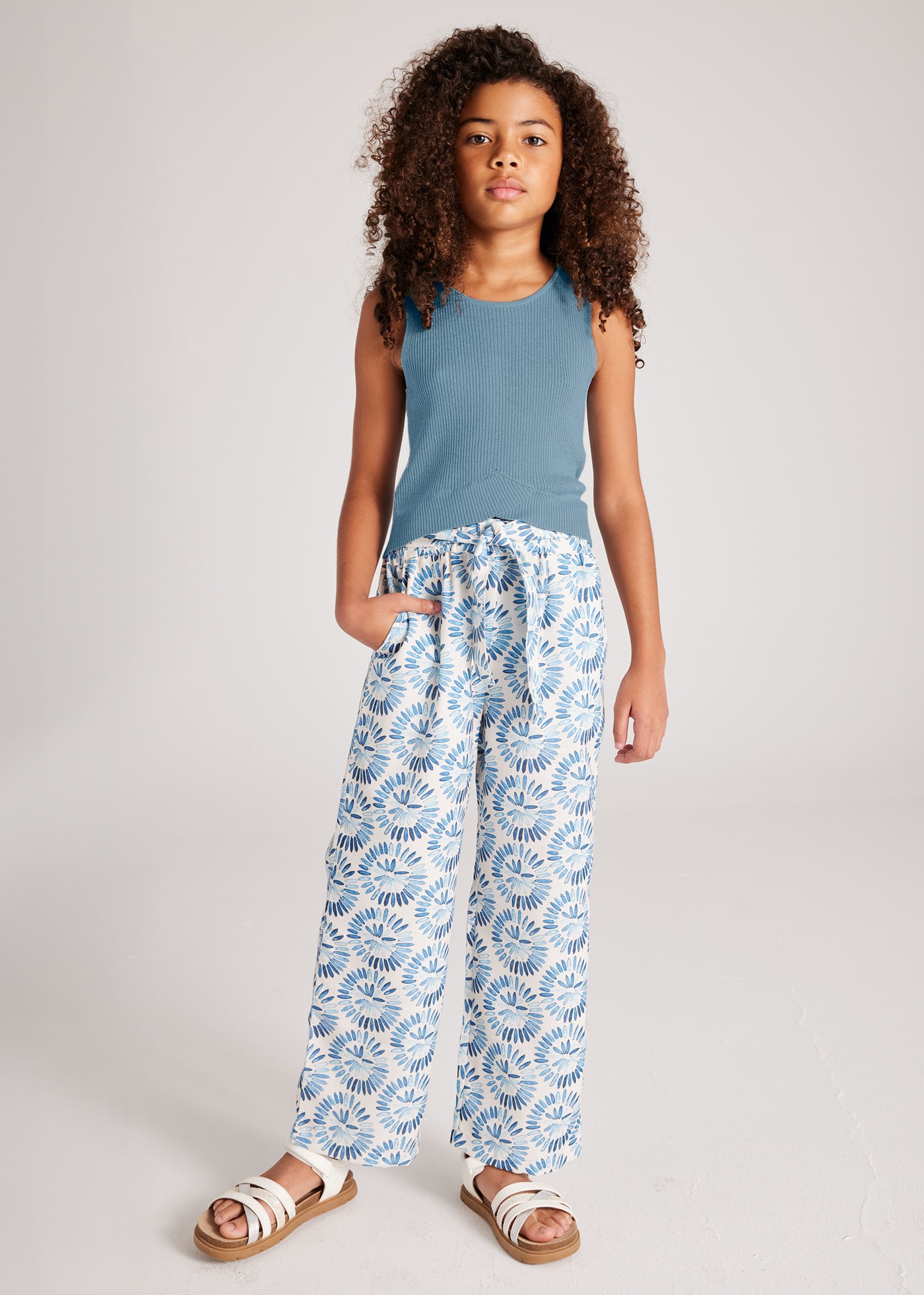 Top tricot costine ragazza