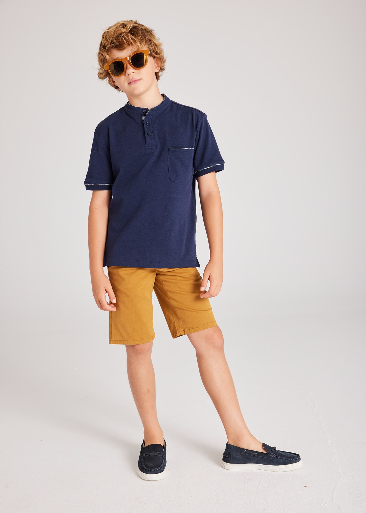 Boy Henley Polo Shirt