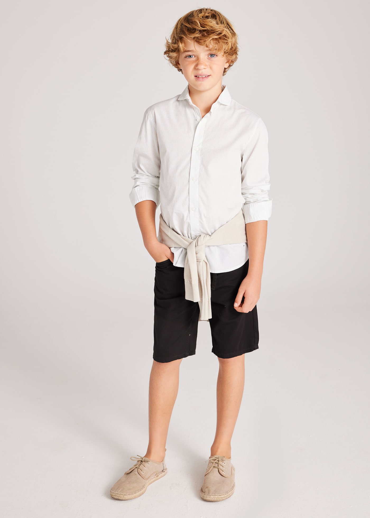 Camicia manica lunga elegante ragazzo