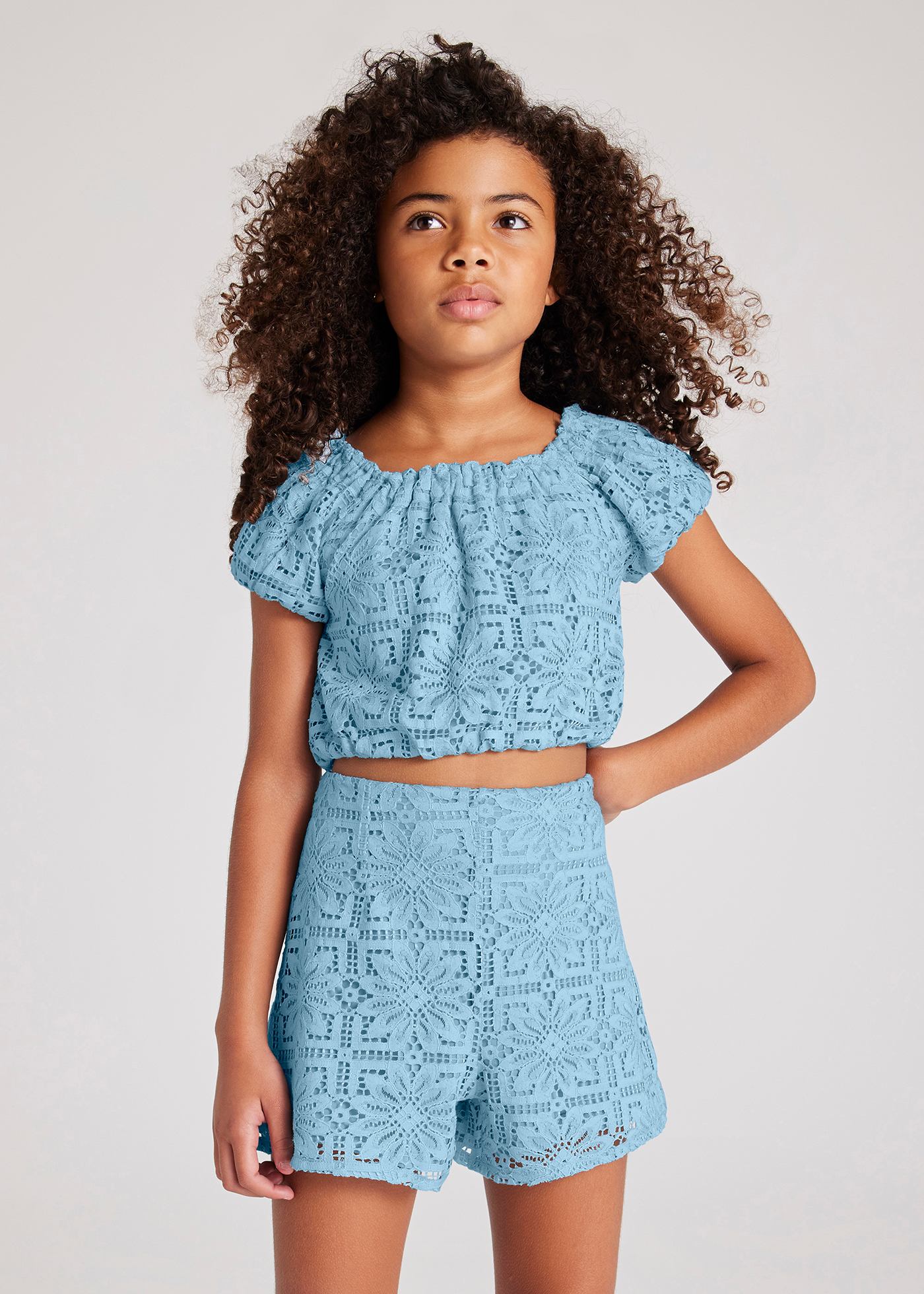 Pantaloncino pizzo ragazza