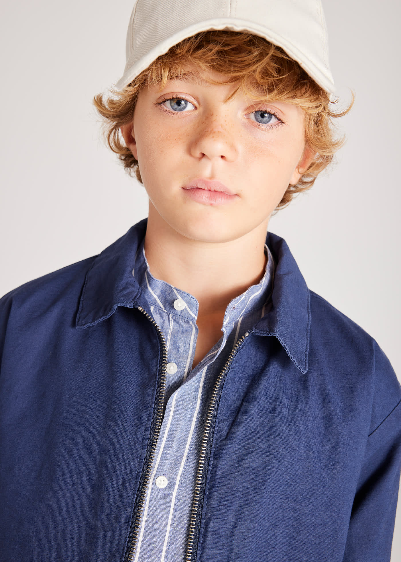 Boy Linen-Blend Jacket