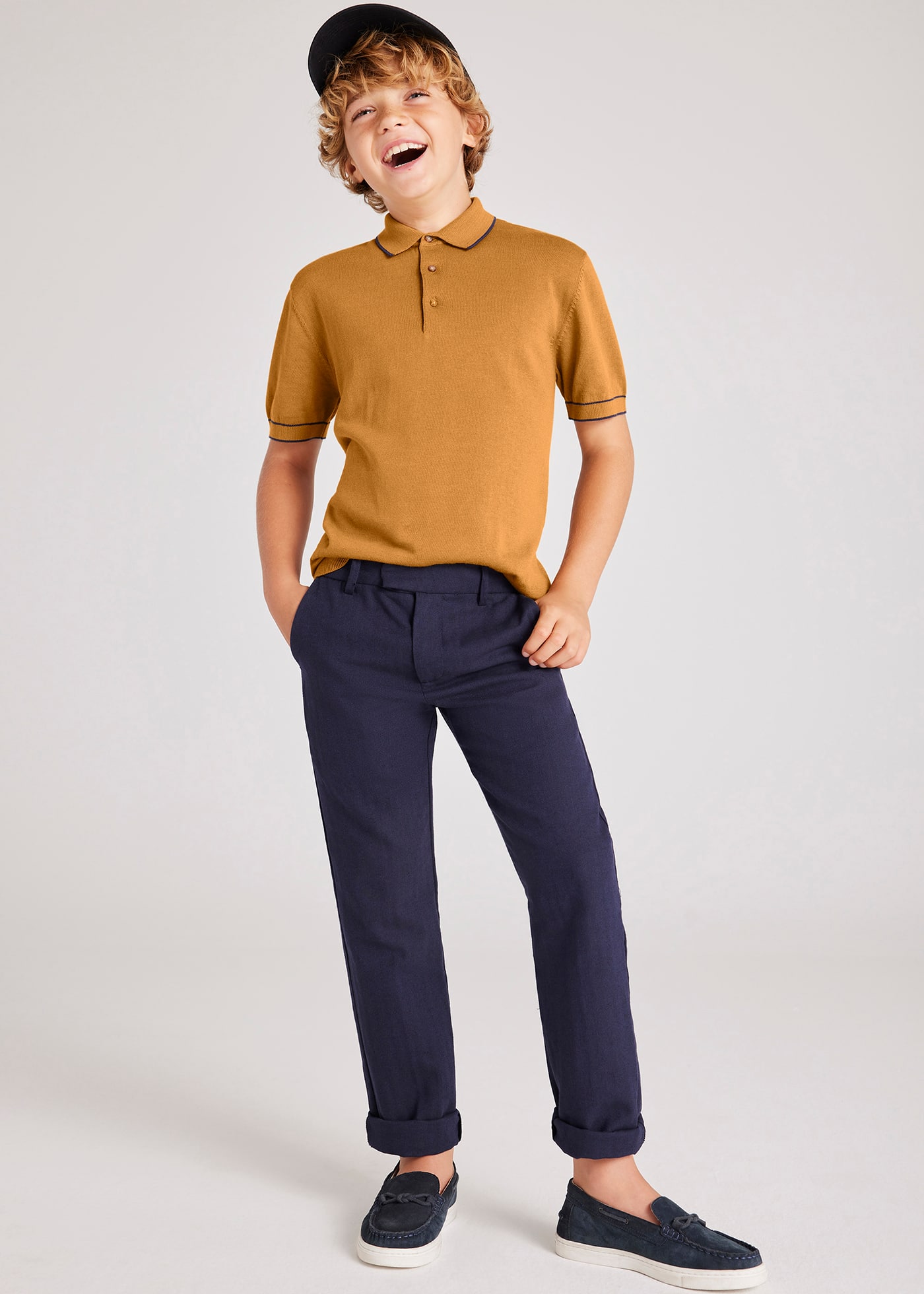 Boy formal linen trousers