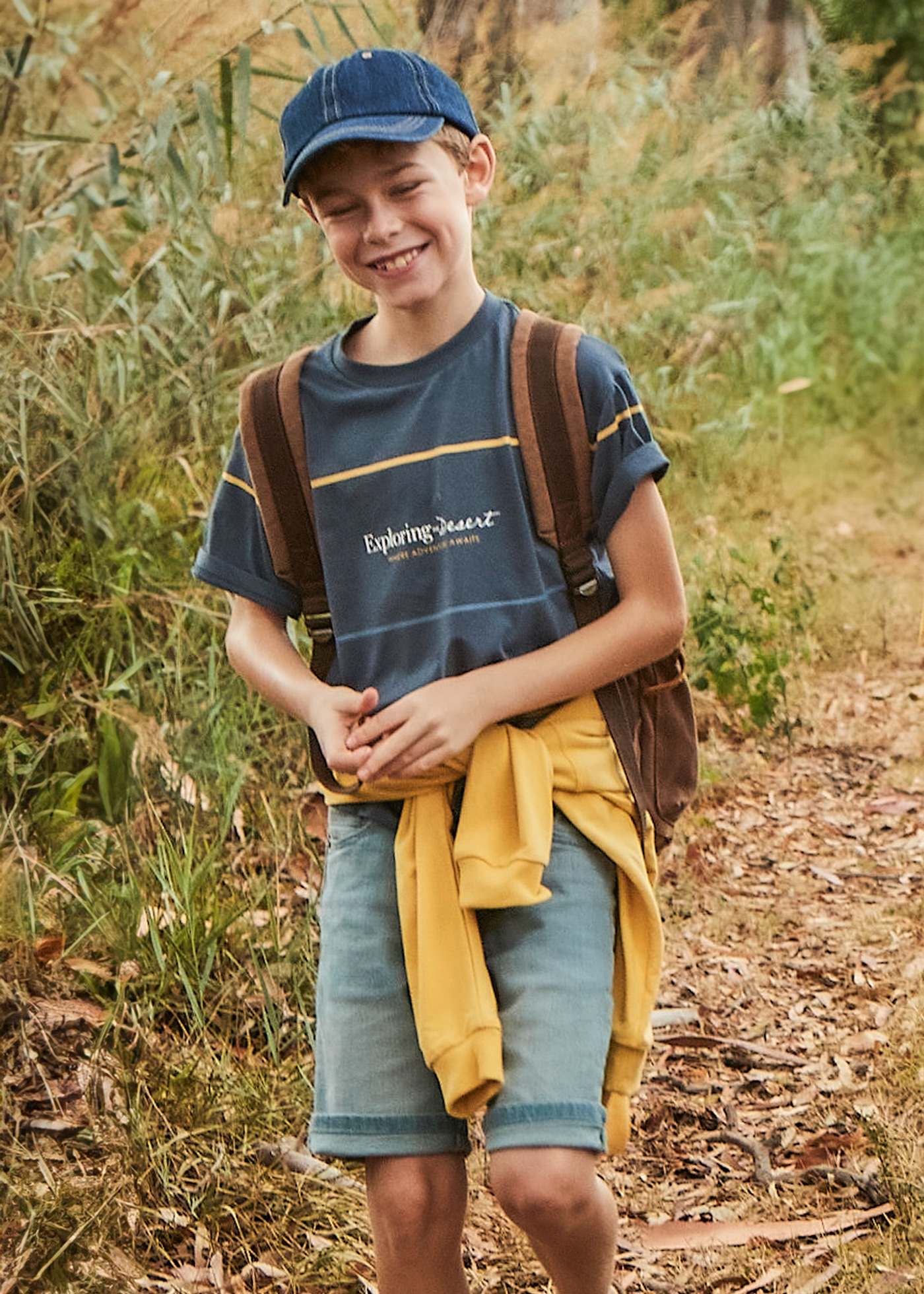 Bermudy jeansowe basic dla chłopca