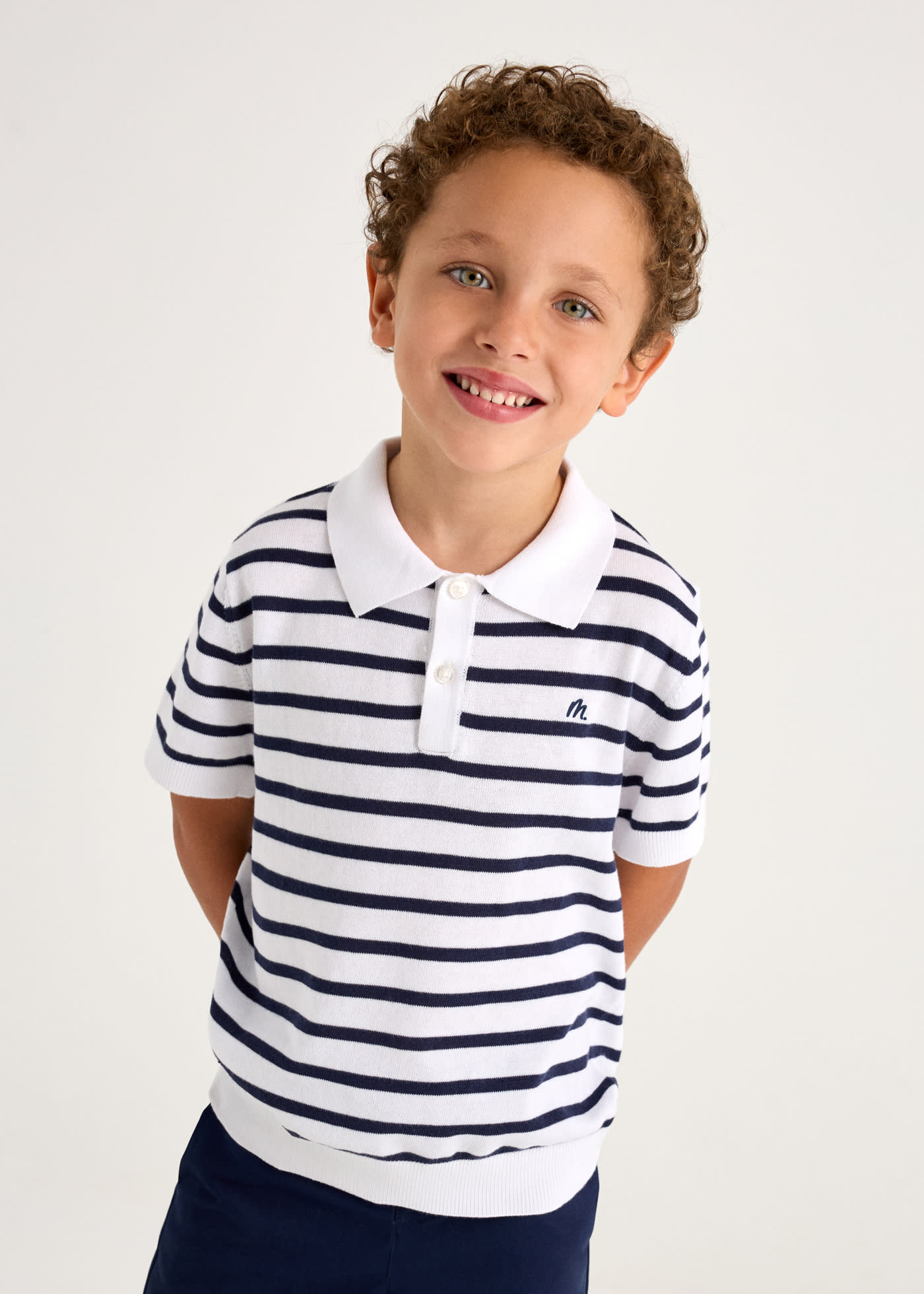 Boy Knit Polo Shirt