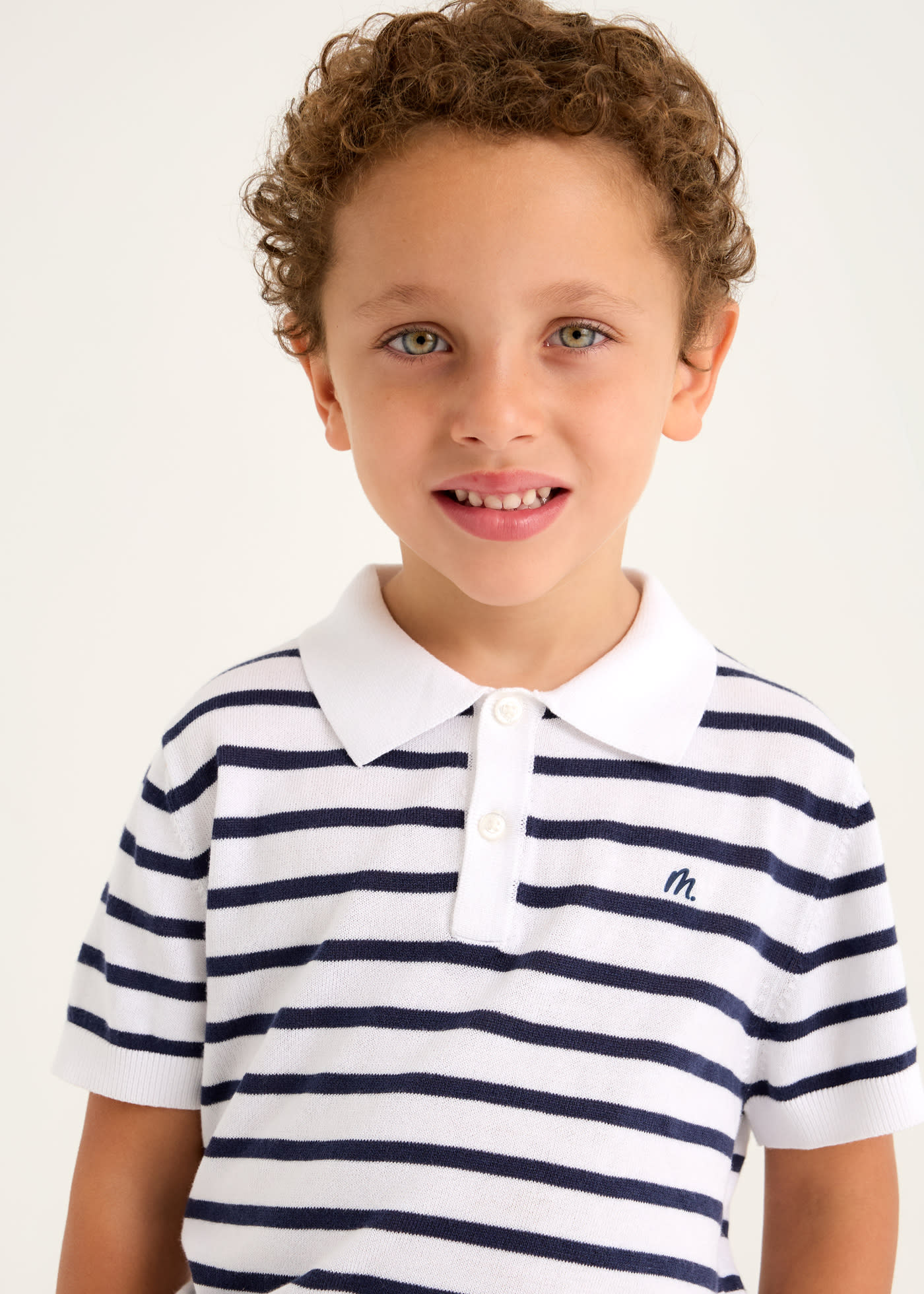 Boy Knit Polo Shirt