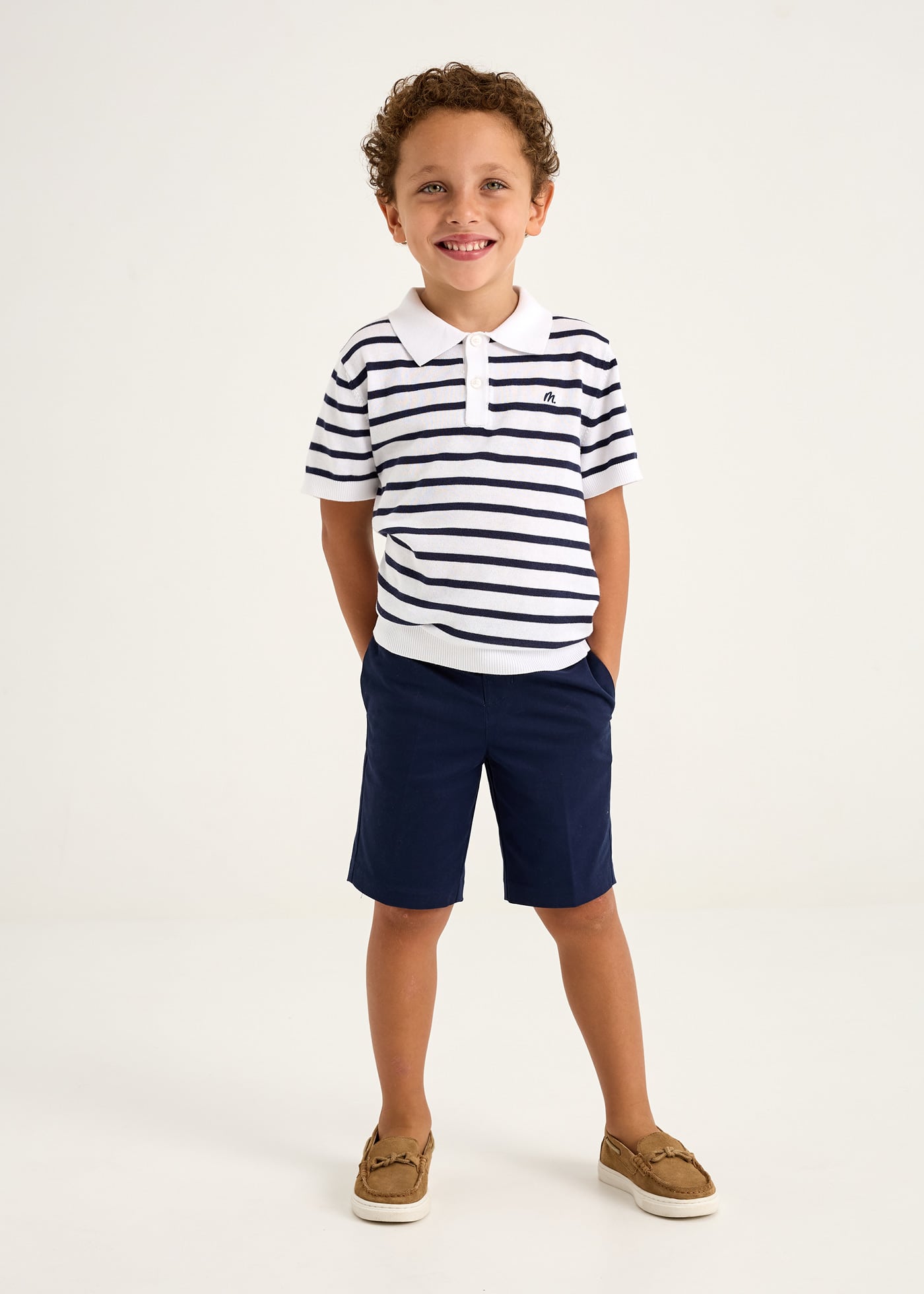 Boy Knit Polo Shirt