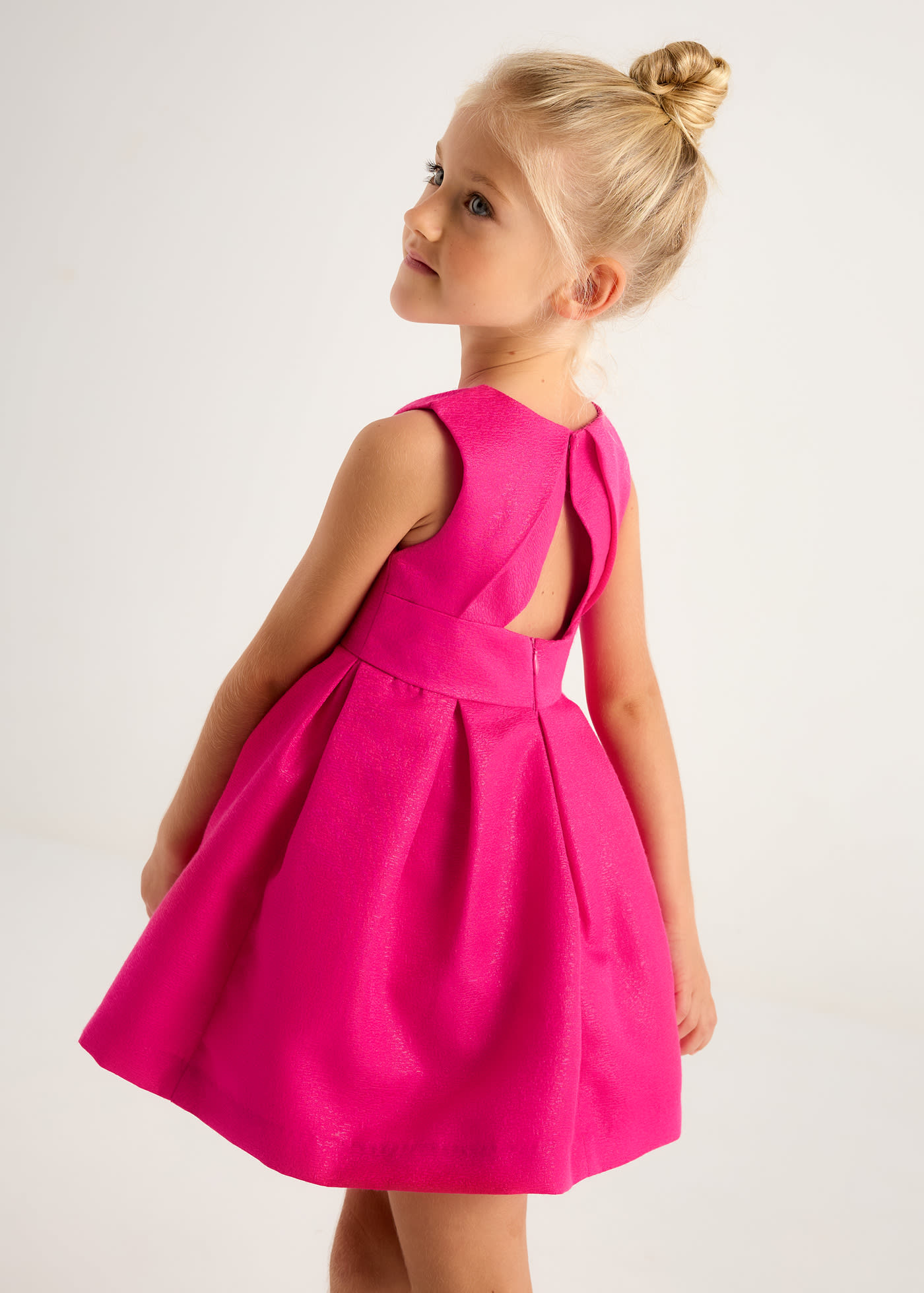 Vestito strutturato satinato bambina