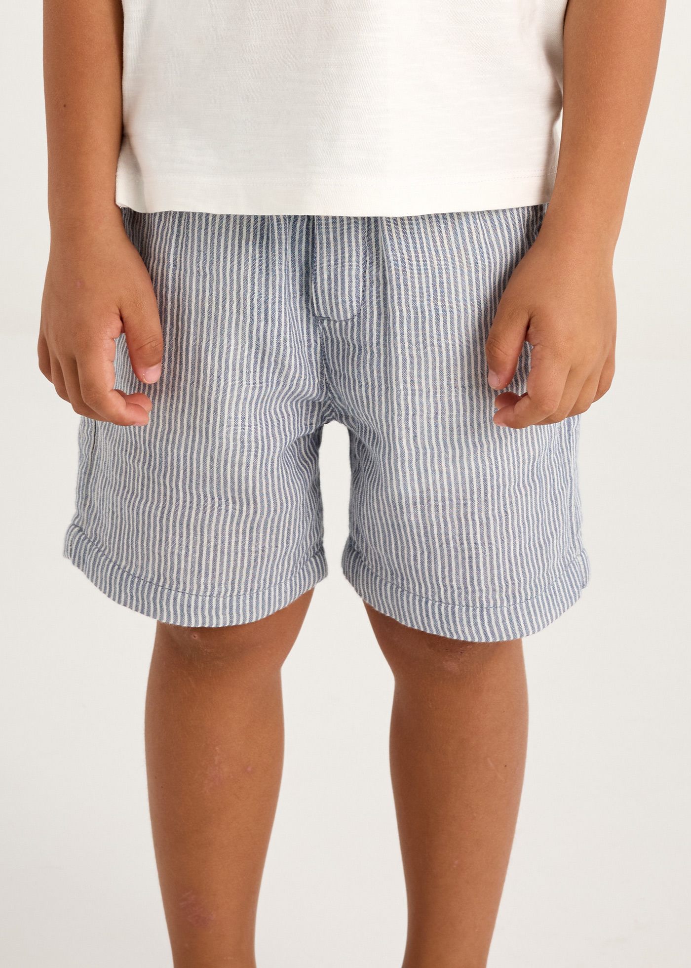 Conjunto bermuda e polo menino