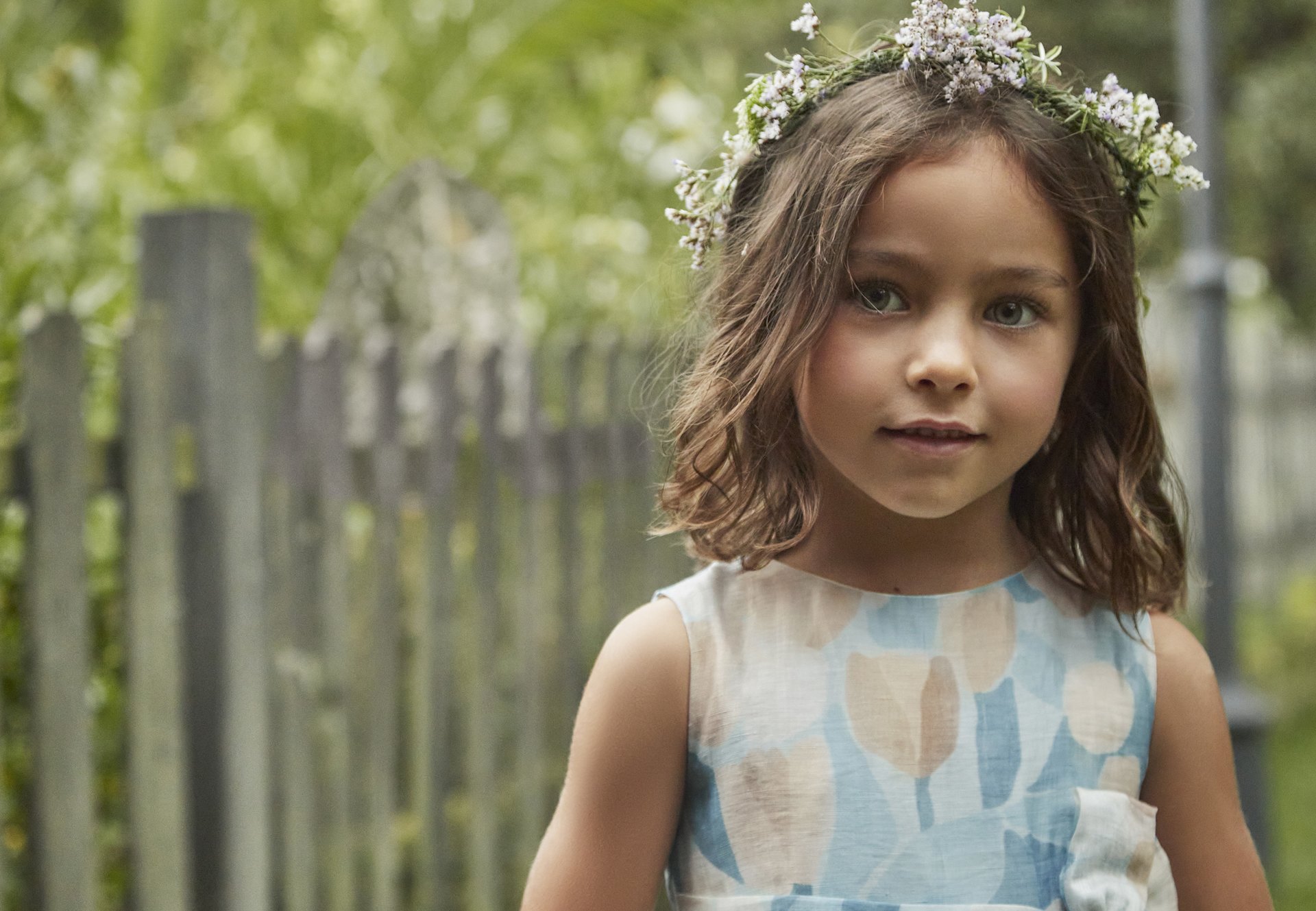Vestido estampado flores menina