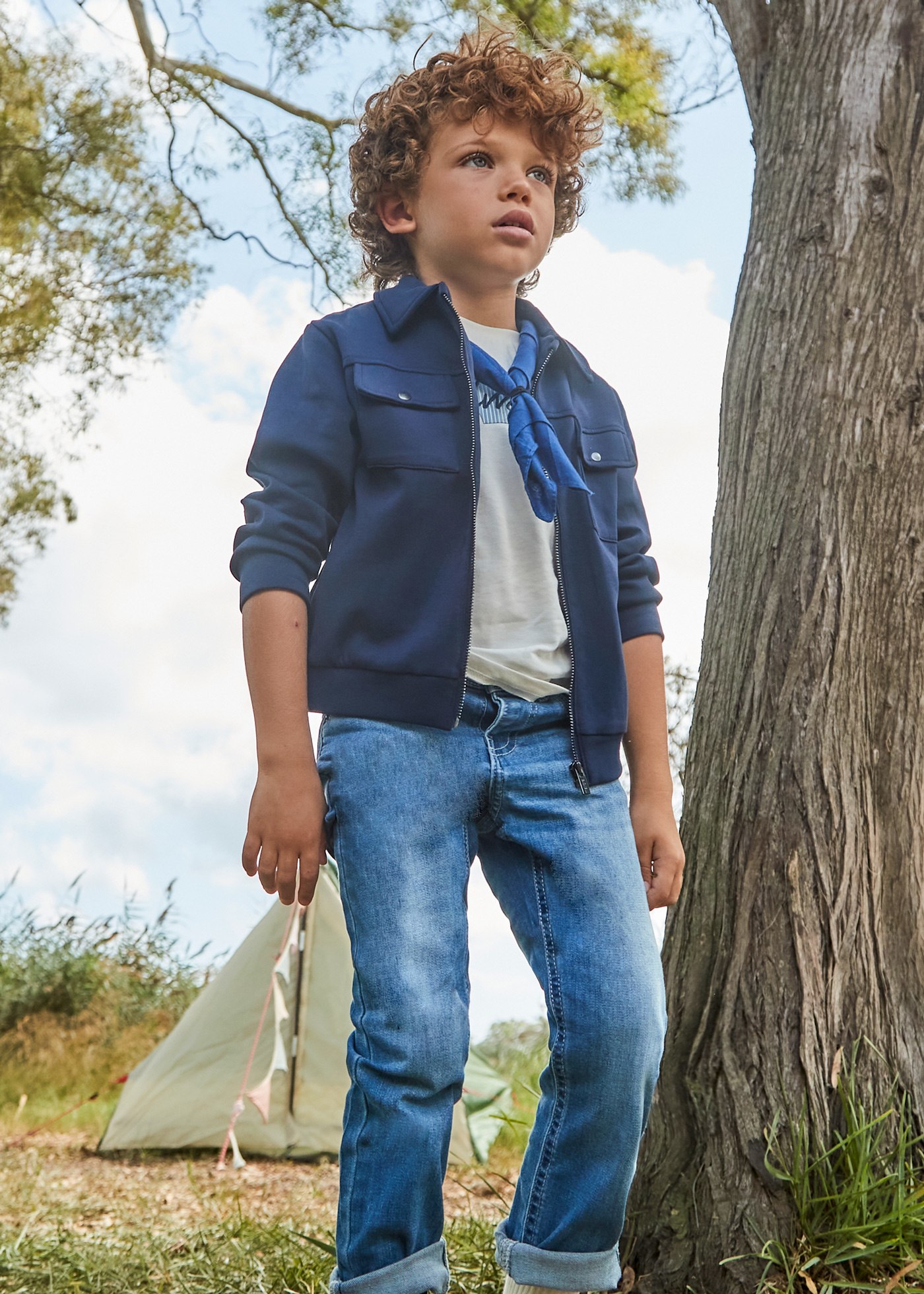 Jeans aderente basico bambino