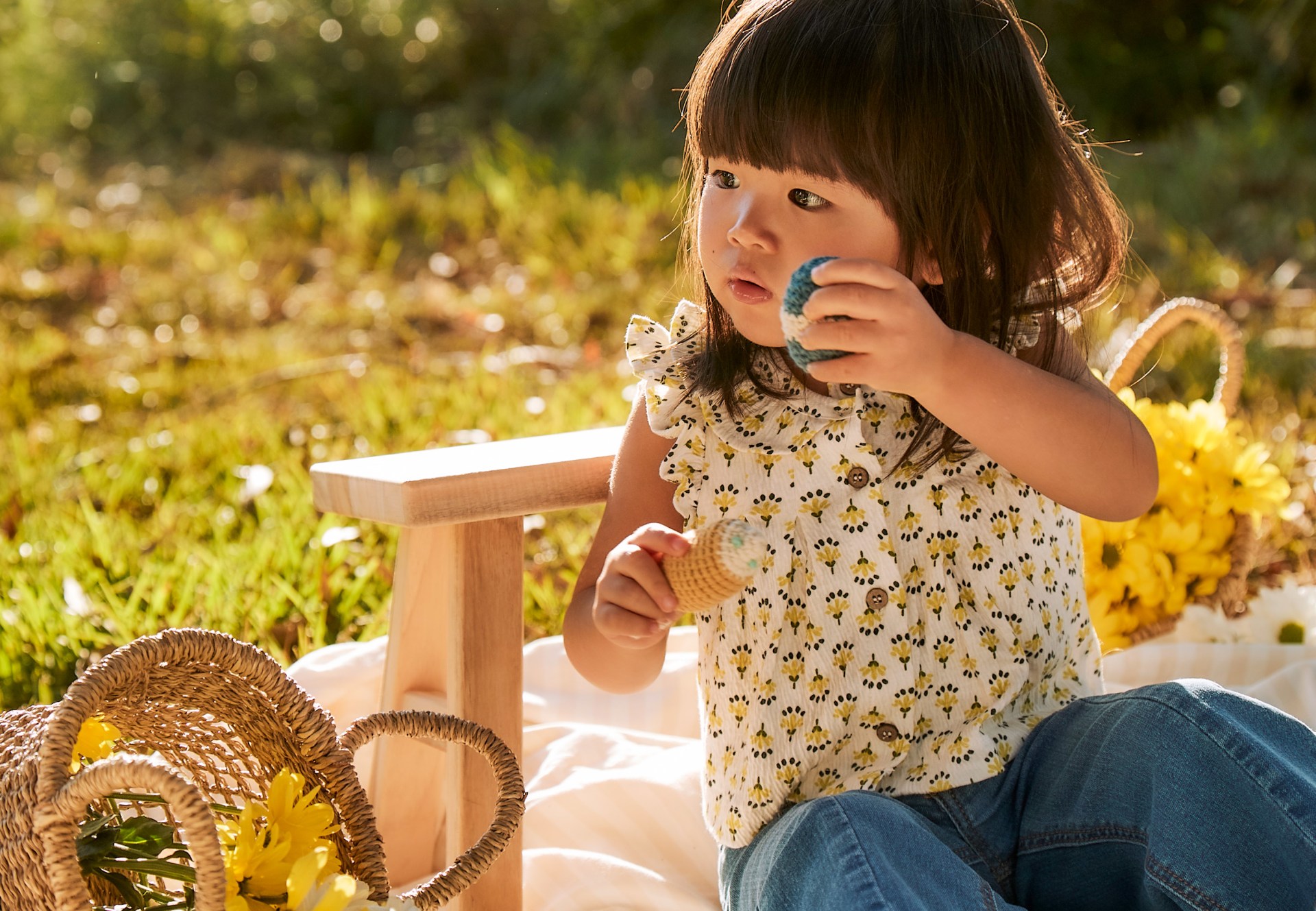 Blouse bambula imprimé bébé