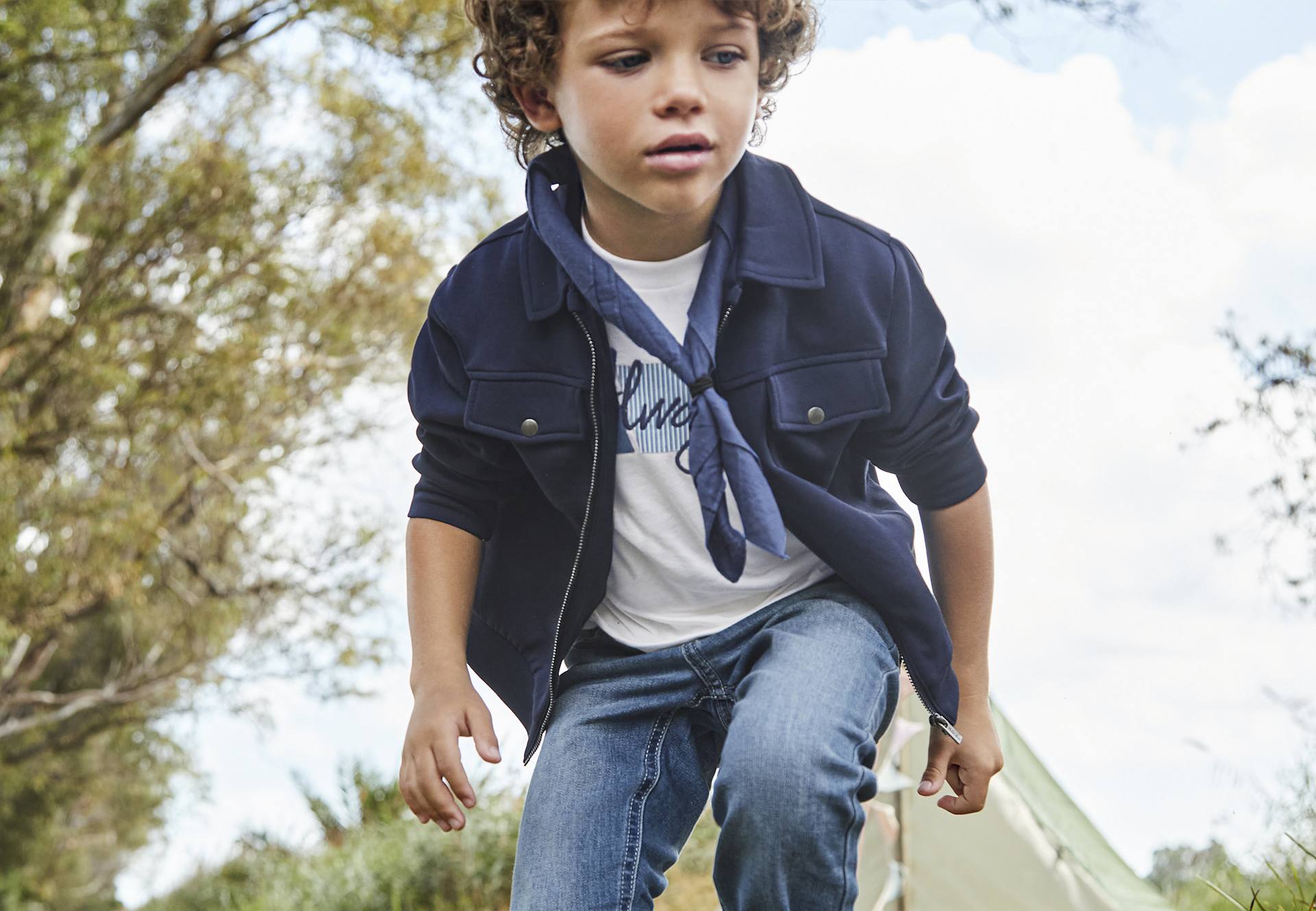 Boy zip jumper with pockets