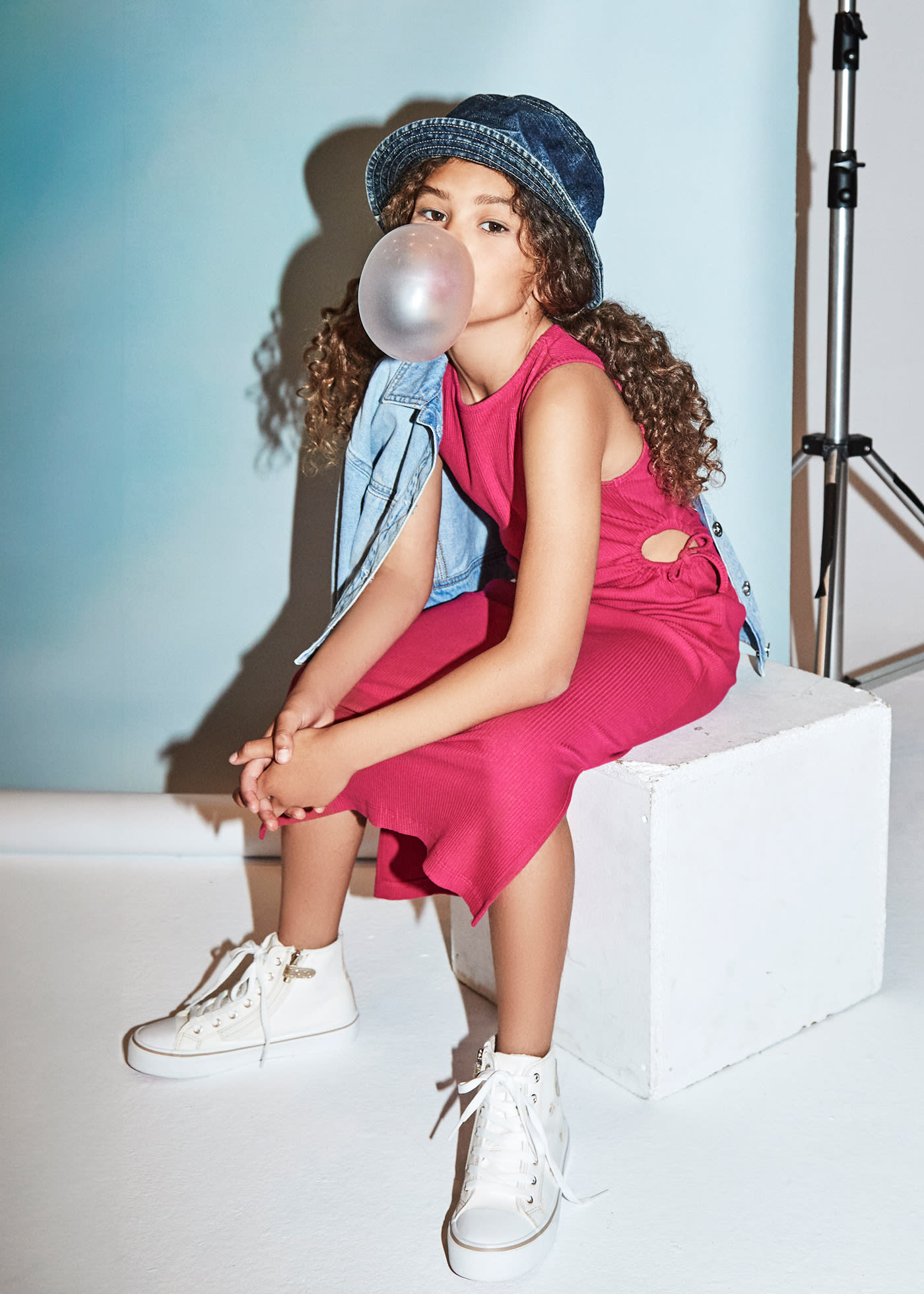 Vestito midi costine ragazza
