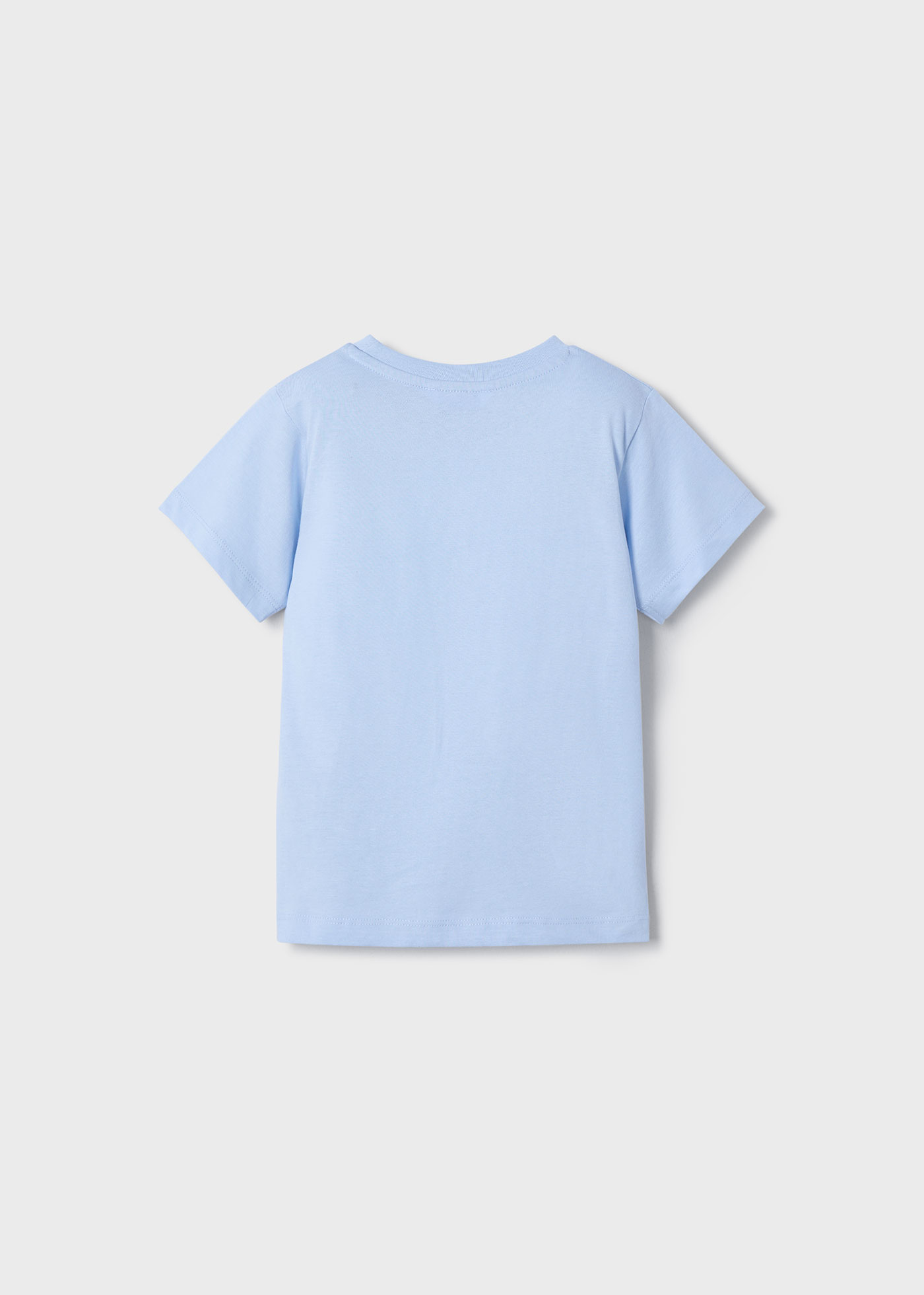 Boy basic letter print t-shirt