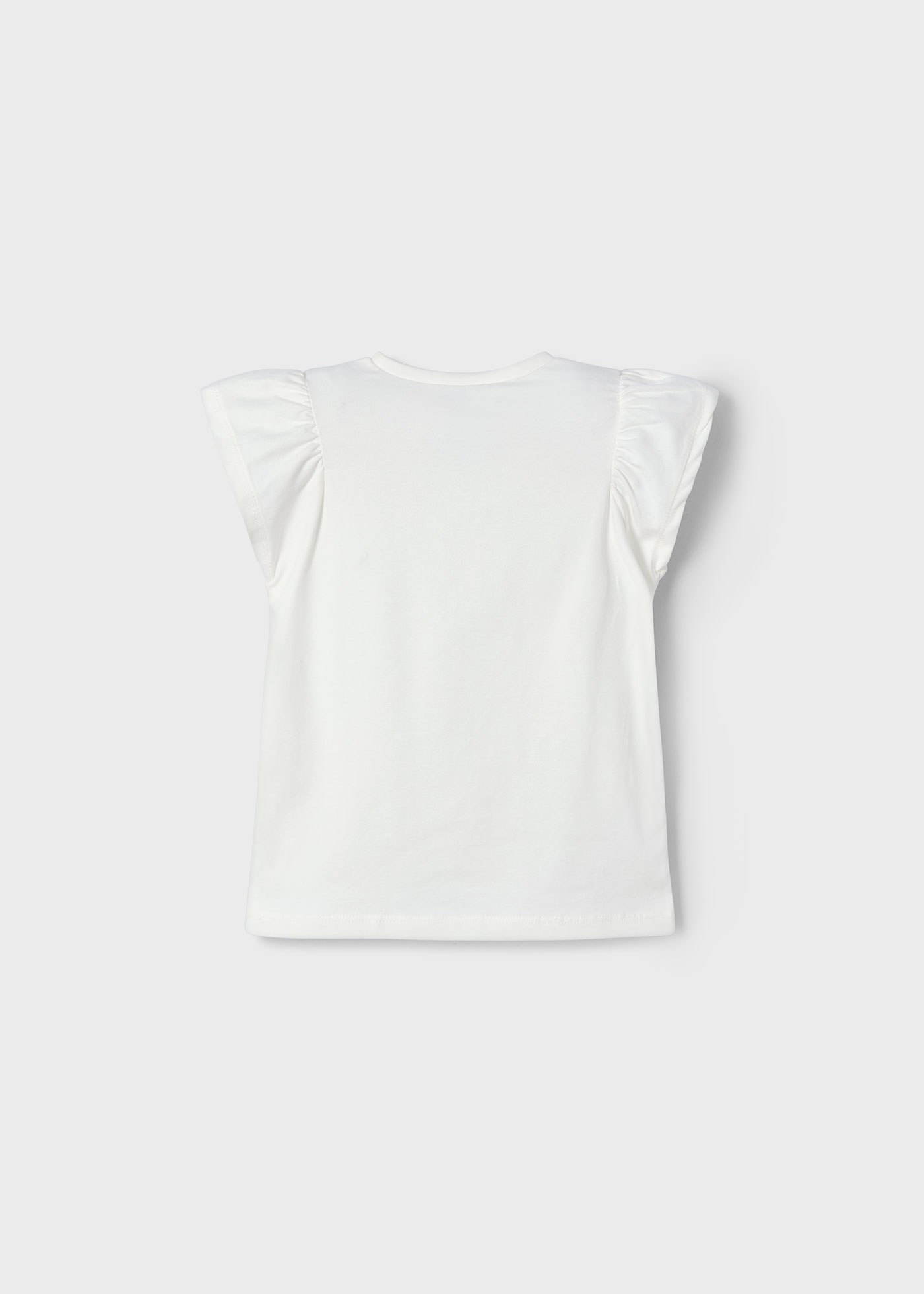 T-shirt fleur en relief fille