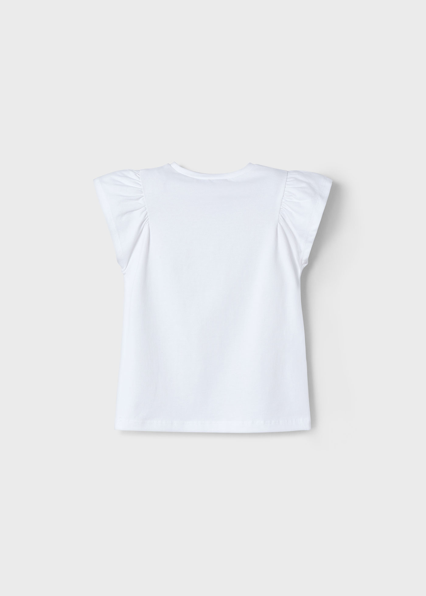 T-shirt fleur en relief fille