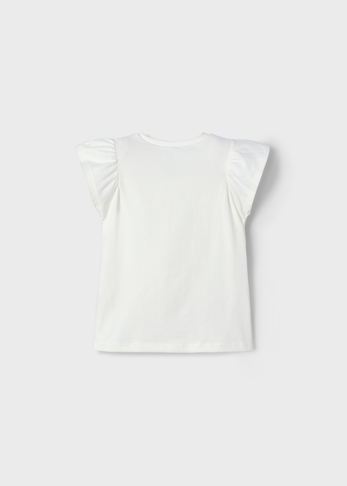 T-shirt fleur en relief fille