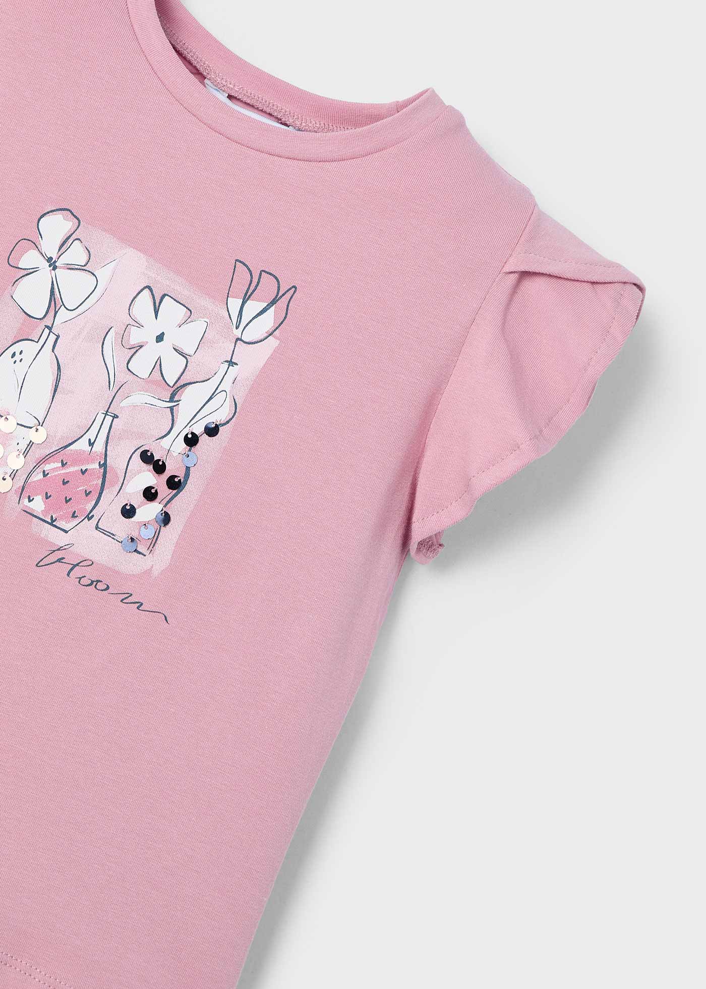 T-shirt aplicações menina
