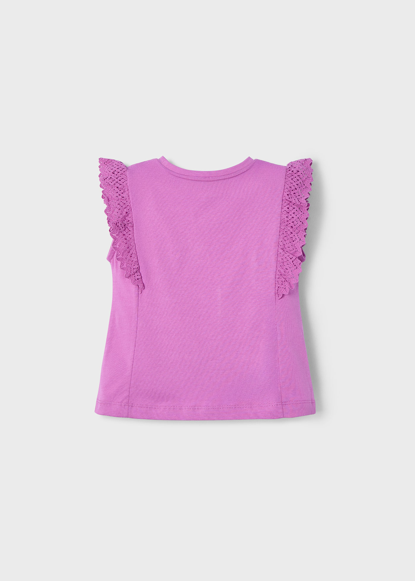 T-shirt avec détails en crochet fille