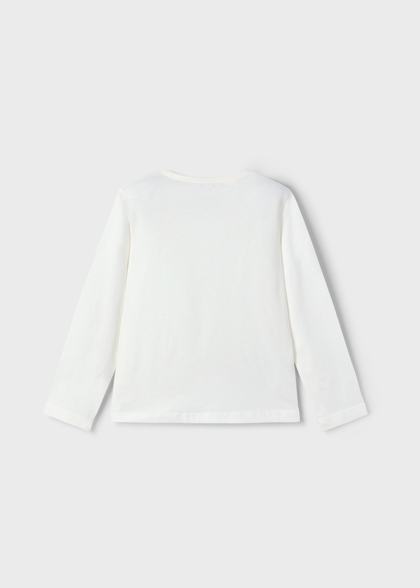 Tricou maneca lunga flori fetita
