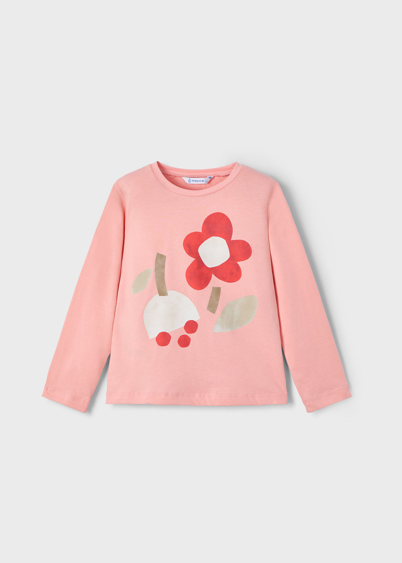 Girl Long-Sleeve Flowers T-Shirt