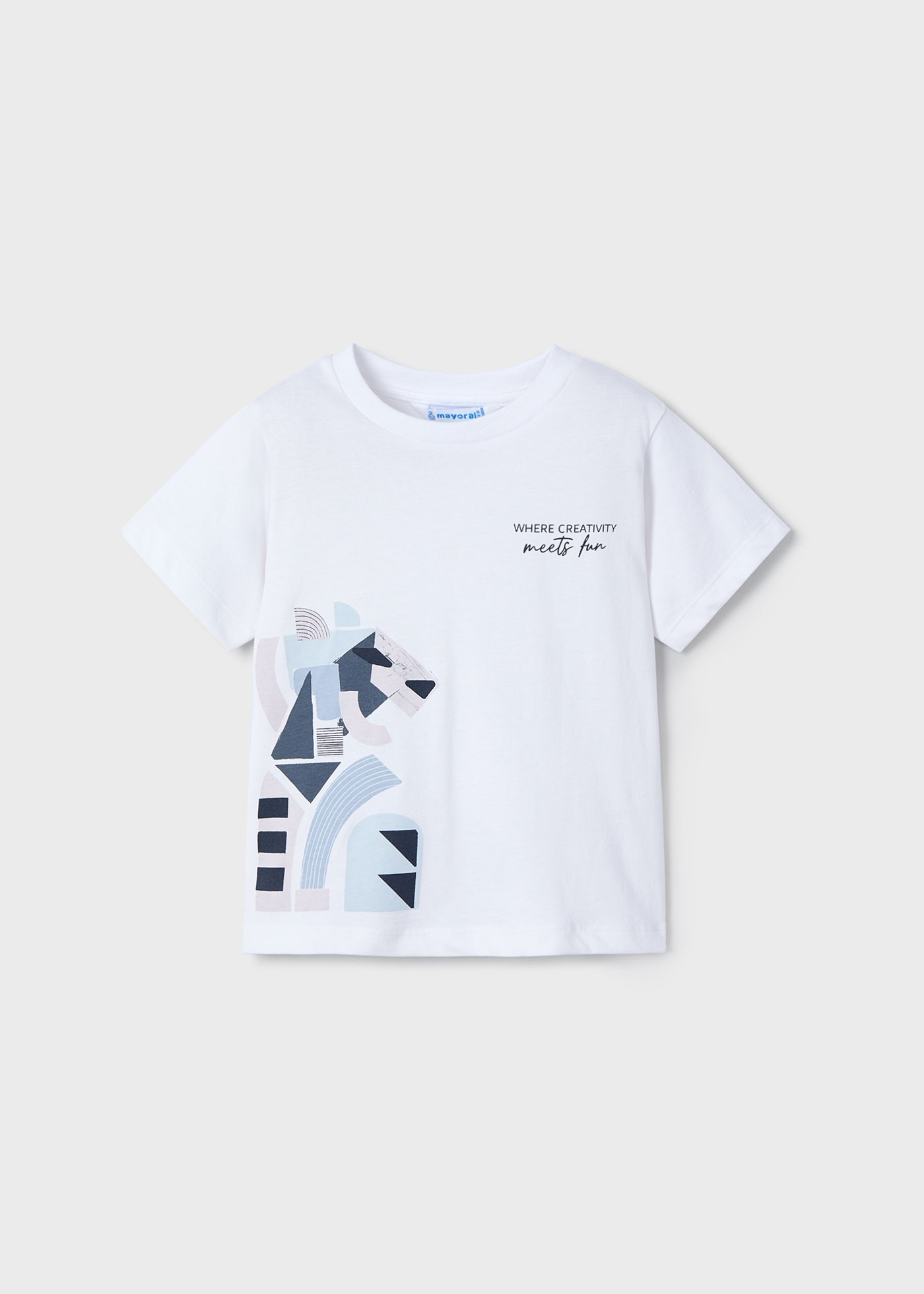 Boy geometric motif t-shirt