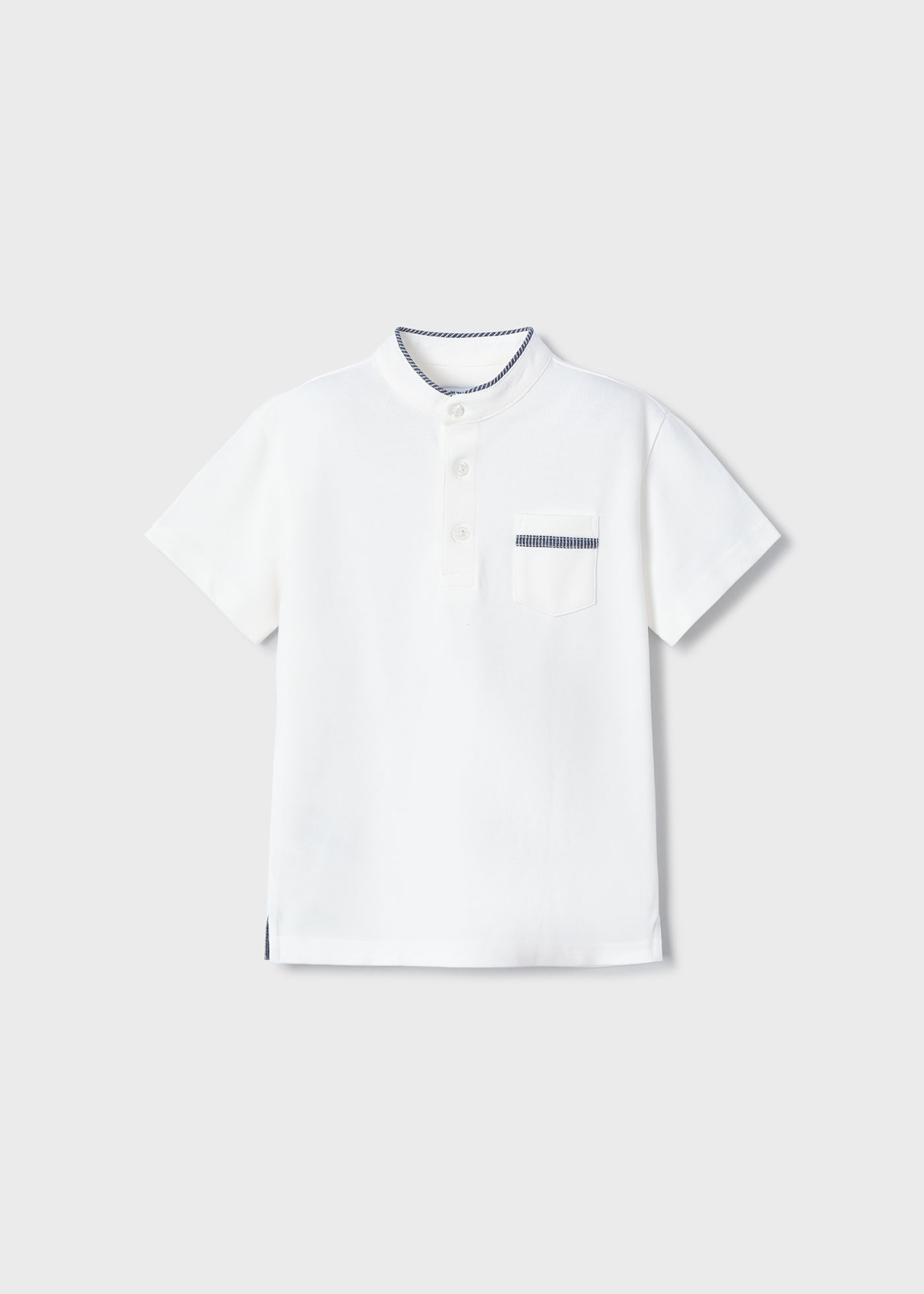 Poloshirt Pikee Kontrastdetail Jungen