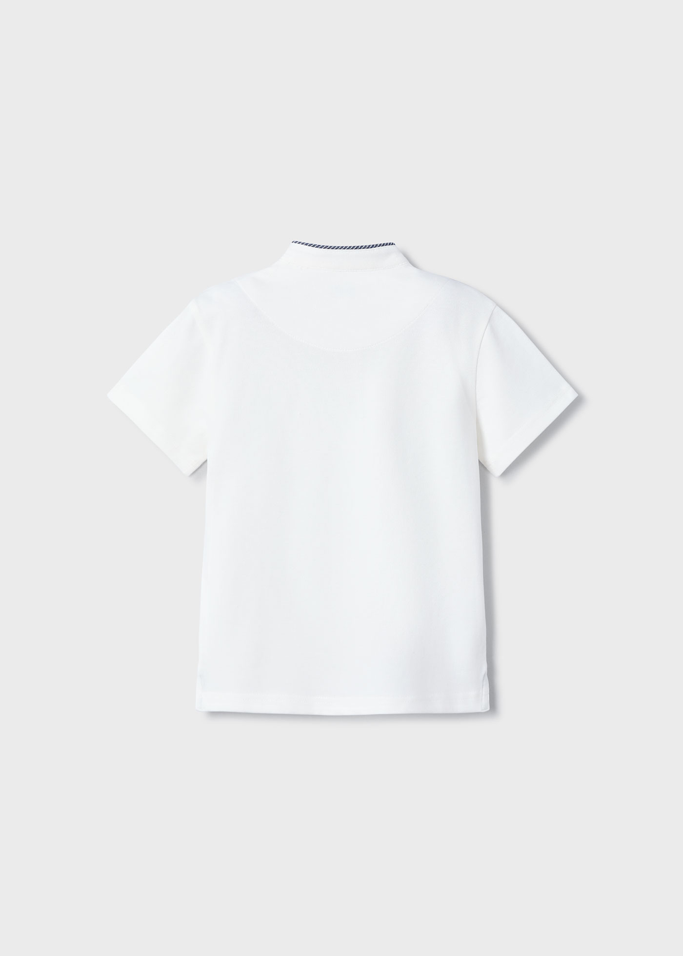 Boy pique contrast T-shirt