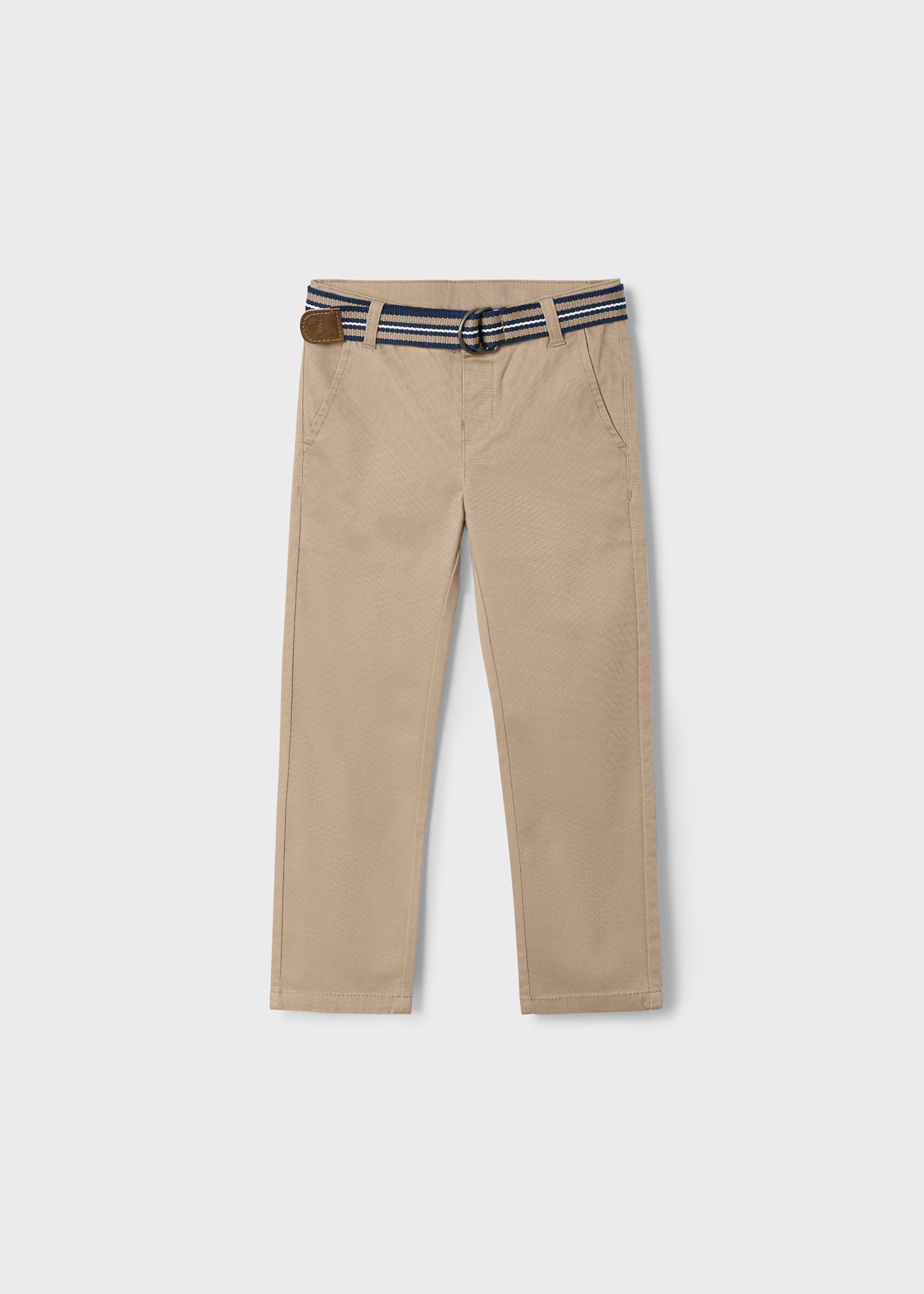 Boy pique trousers with belt