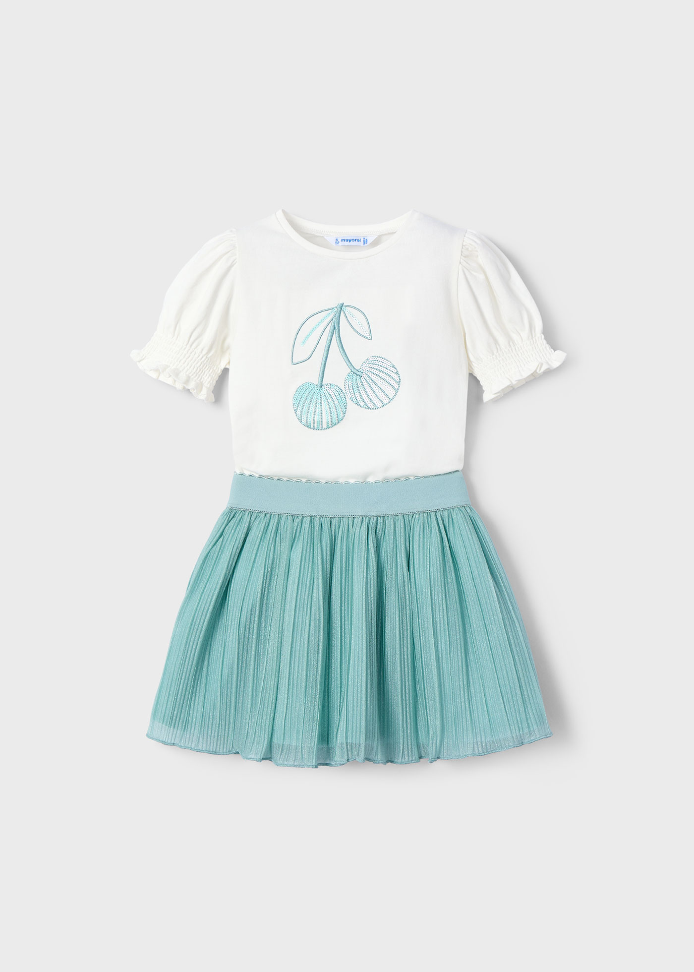 Conjunto saia tule menina