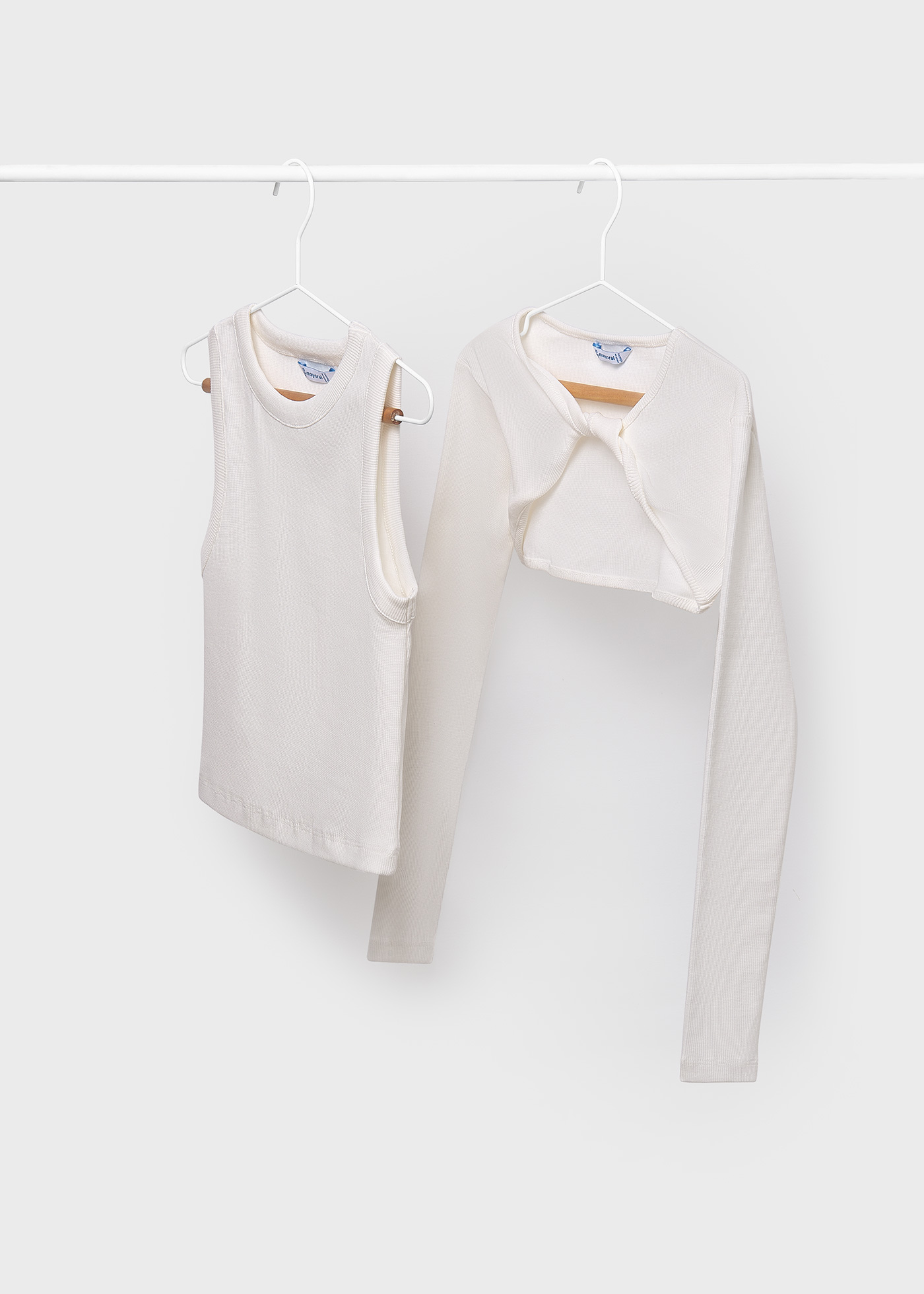 Maglietta con cardigan bolerino ragazza